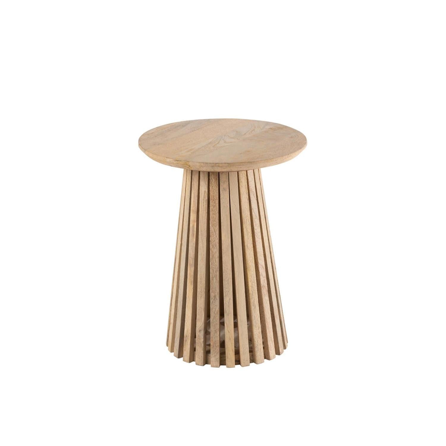 Beistelltisch Vincent aus Mangoholz - Natur-Beistelltisch-J-Line-le canapé