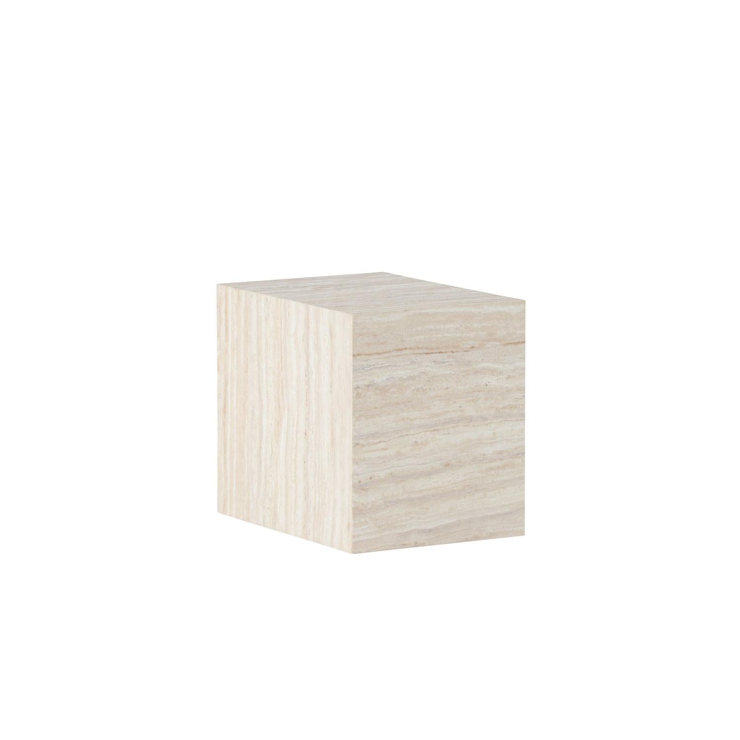 Beistelltisch York 25cm - Travertinoptik-Beistelltische-Venture Home-le canapé