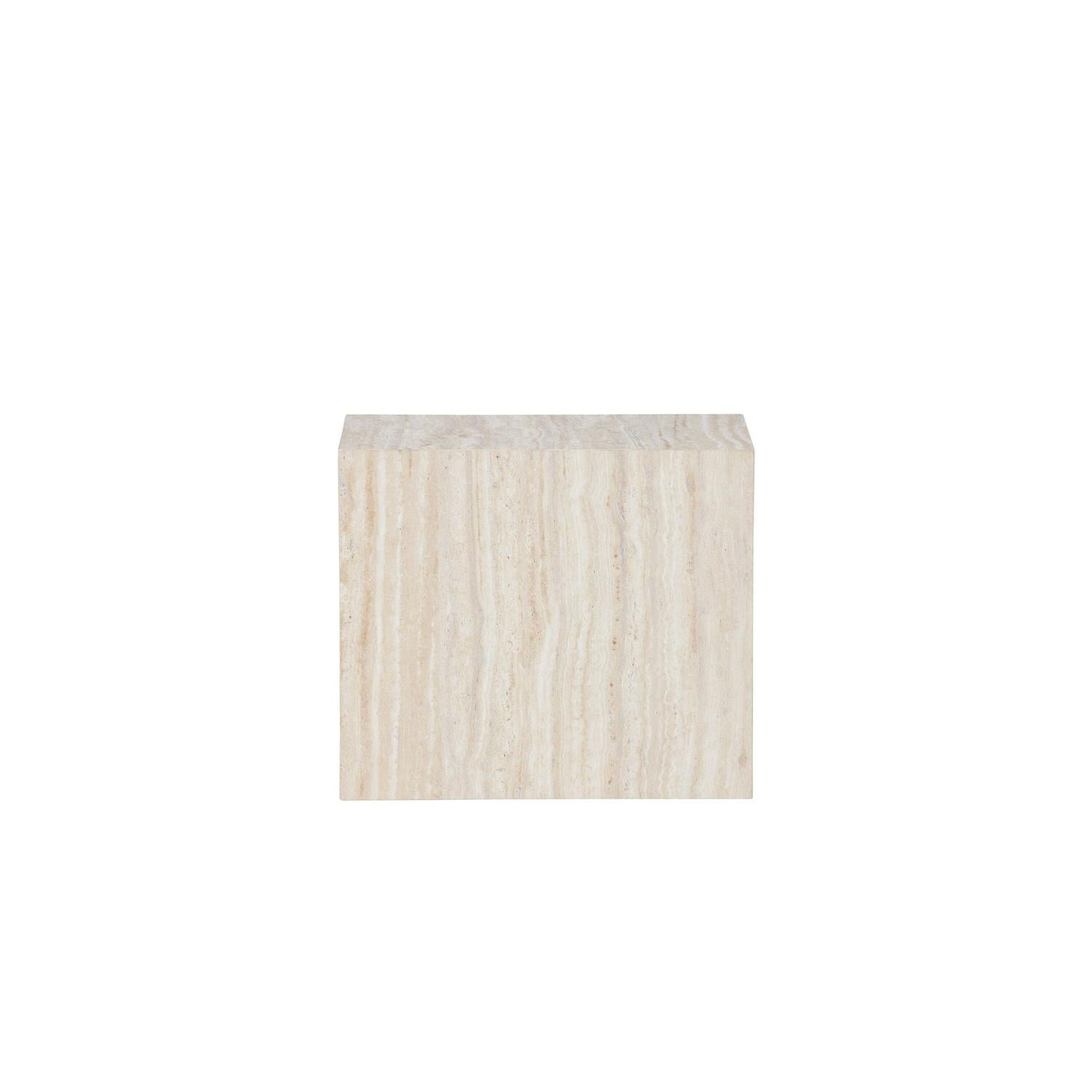 Beistelltisch York 25cm - Travertinoptik-Beistelltische-Venture Home-le canapé