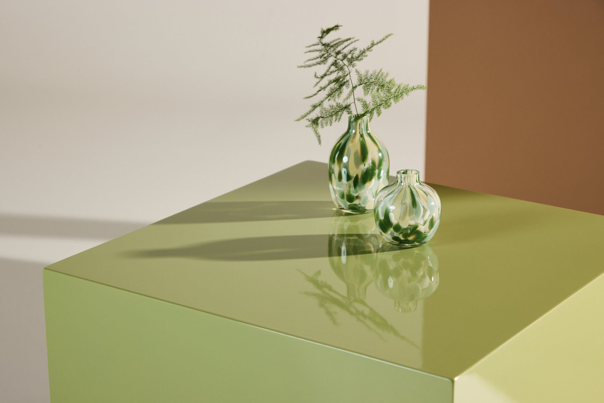 Beistelltisch York 40*40cm - Hellgrün-Beistelltisch-Venture Home-le canapé