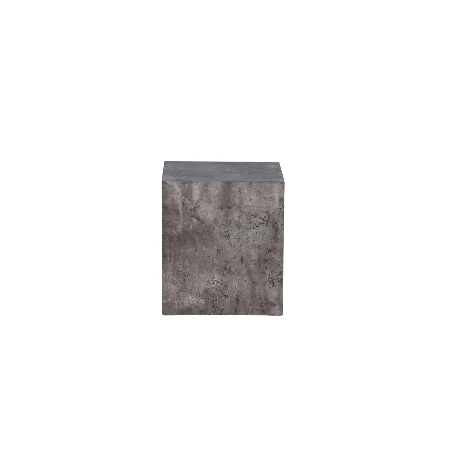 Beistelltisch York 40*40cm in Marmoroptik - Grau-Beistelltisch-Venture Home-le canapé