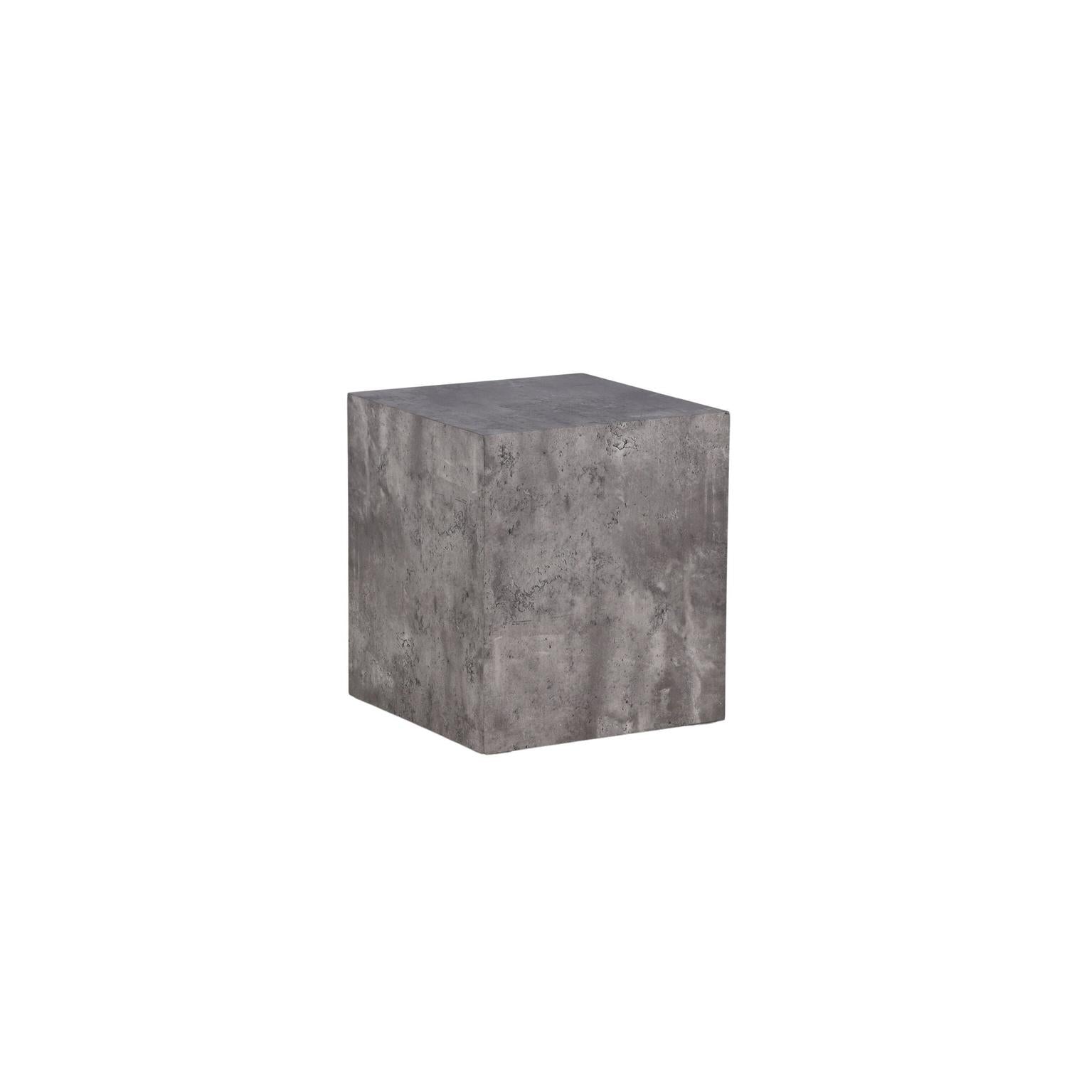 Beistelltisch York 40*40cm in Marmoroptik - Grau-Beistelltisch-Venture Home-le canapé