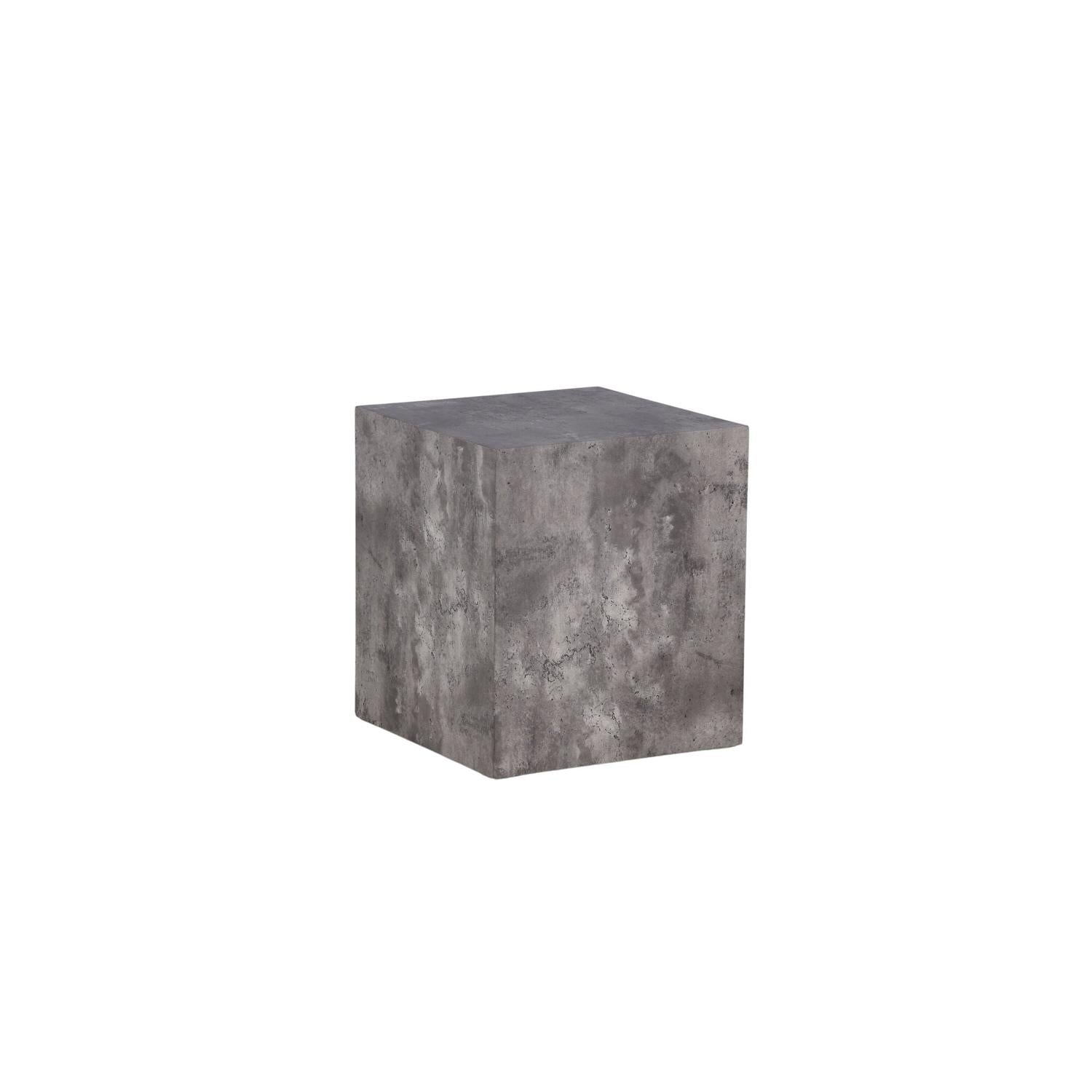 Beistelltisch York 40*40cm in Marmoroptik - Grau-Beistelltisch-Venture Home-le canapé