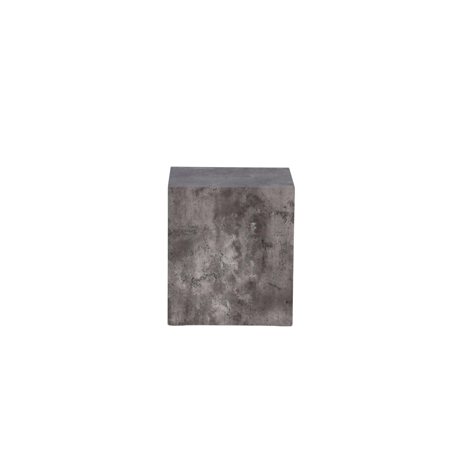 Beistelltisch York 40*40cm in Marmoroptik - Grau-Beistelltische-Venture Home-le canapé