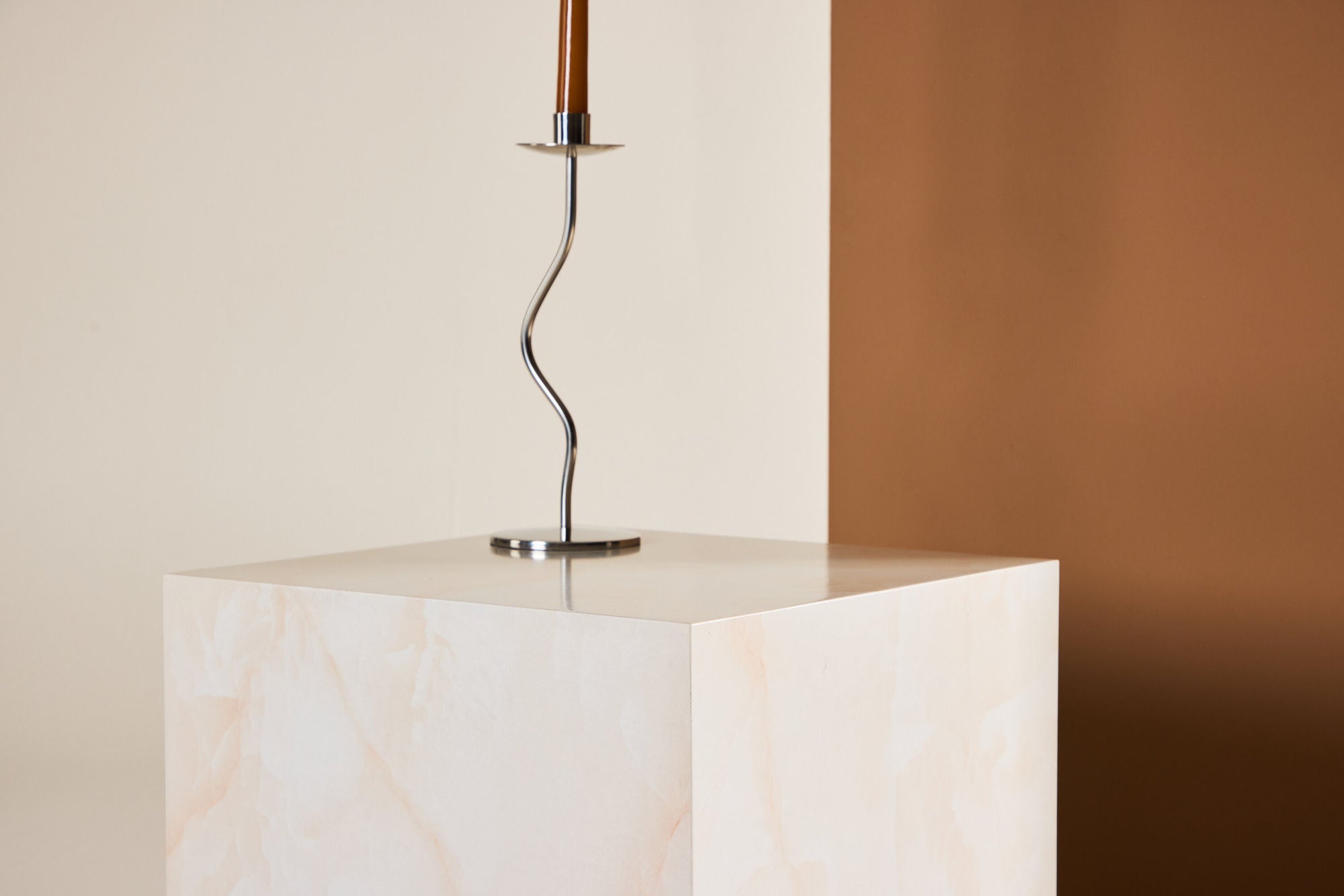 Beistelltisch York 40*40cm in Marmoroptik - Hellgelb-Beistelltisch-Venture Home-le canapé