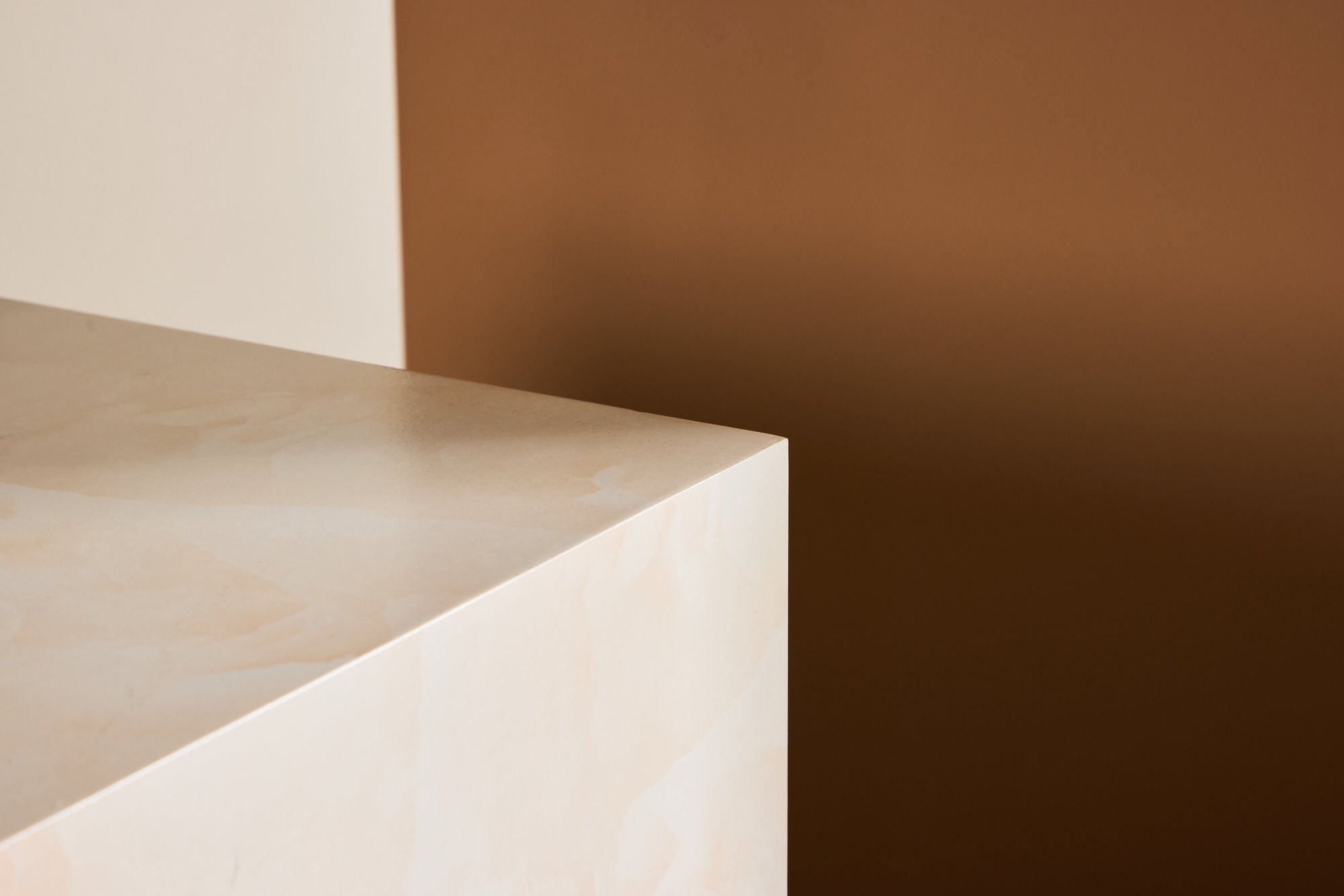 Beistelltisch York 40*40cm in Marmoroptik - Hellgelb-Beistelltische-Venture Home-le canapé