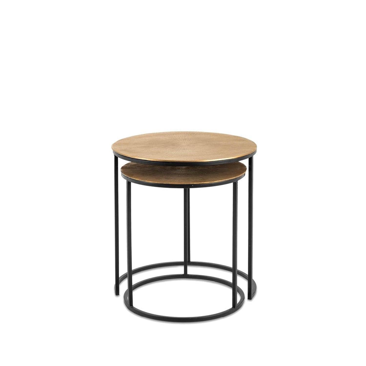 Beistelltische Ciara, 2er-Set - Bronze-Beistelltisch-Benoa-le canapé