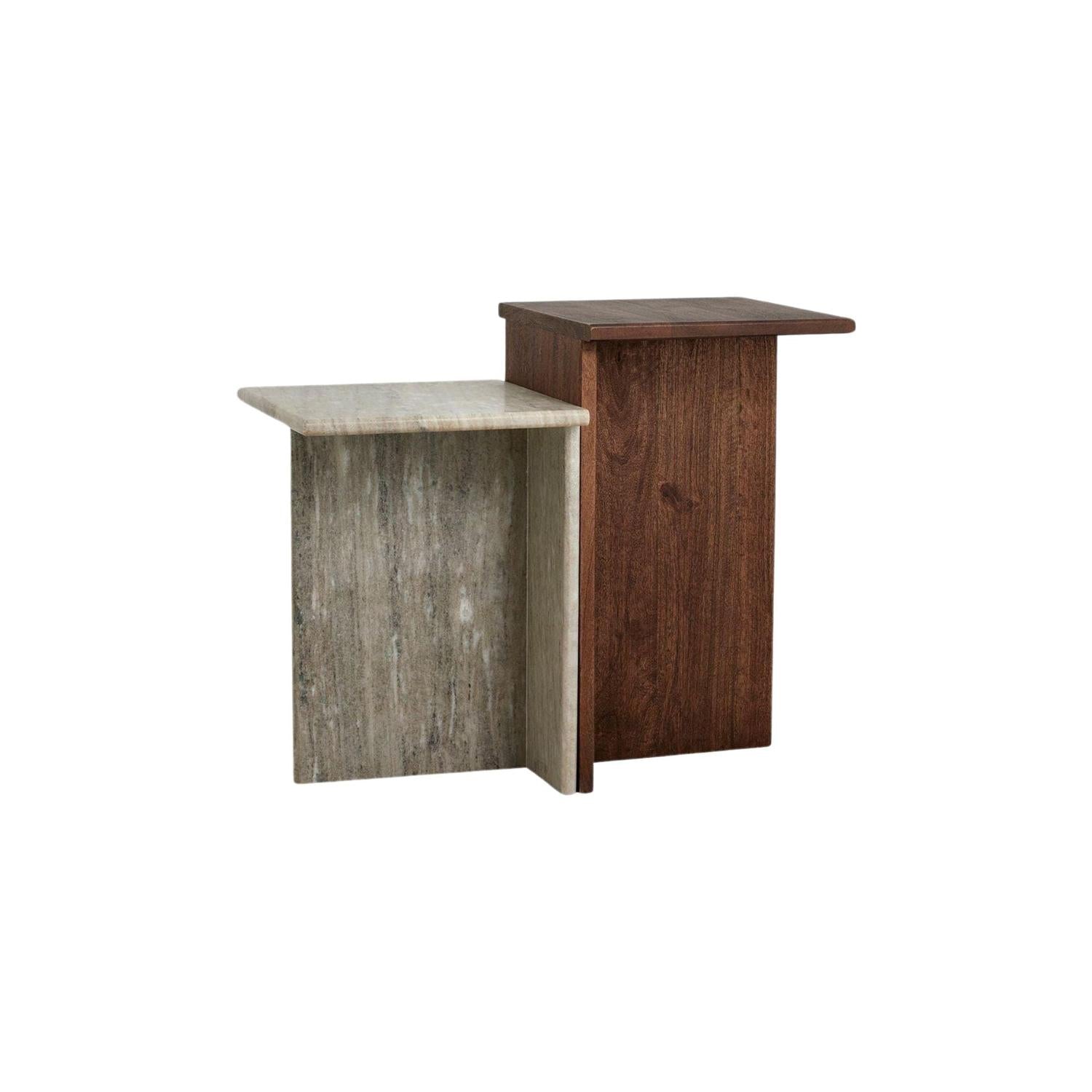 Beistelltische GLINA - Holz / Marmor-Beistelltisch-Nordal A/S-le canapé