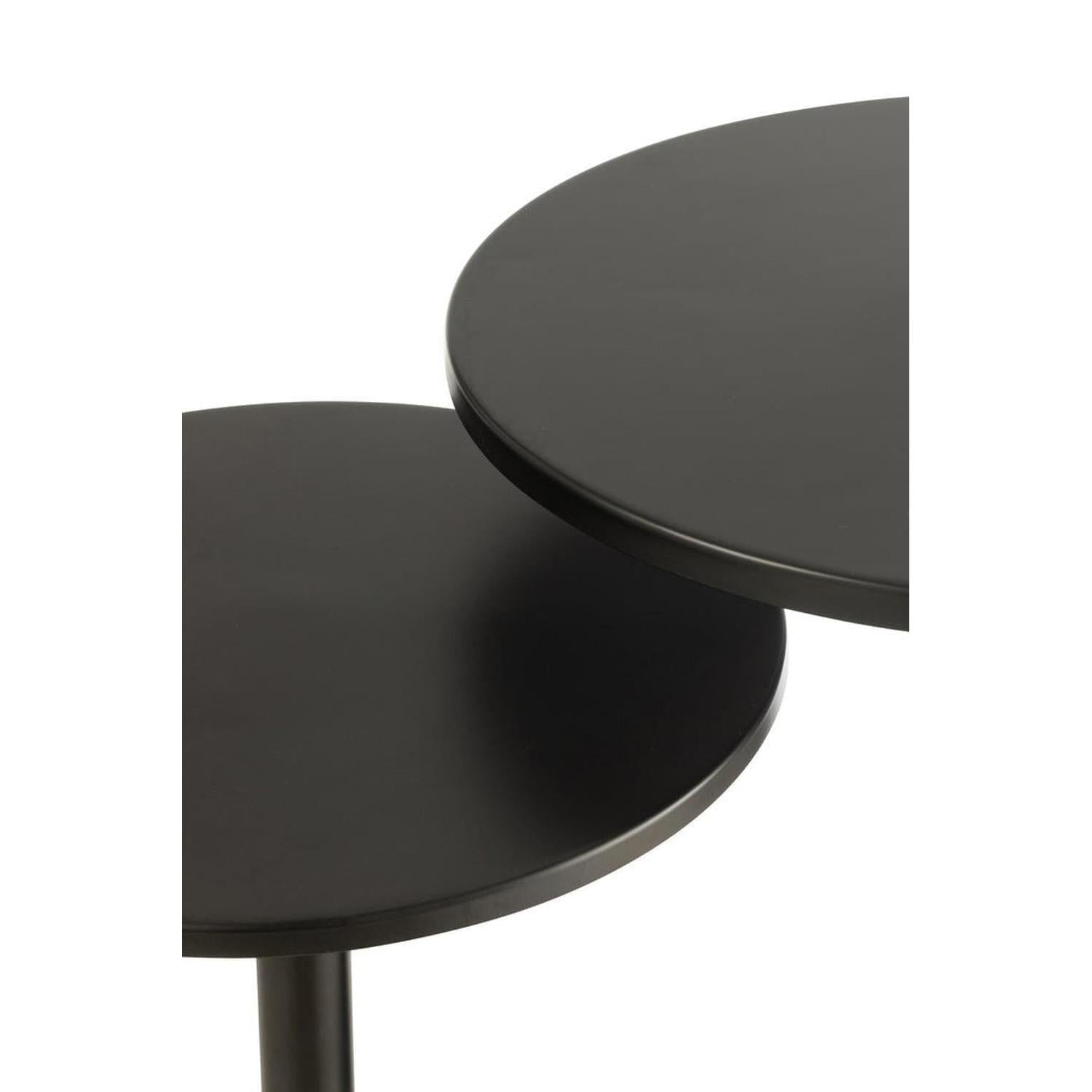 Beistelltische Maya aus Metall, 2er-Set - Schwarz-Beistelltische-J-Line-le canapé