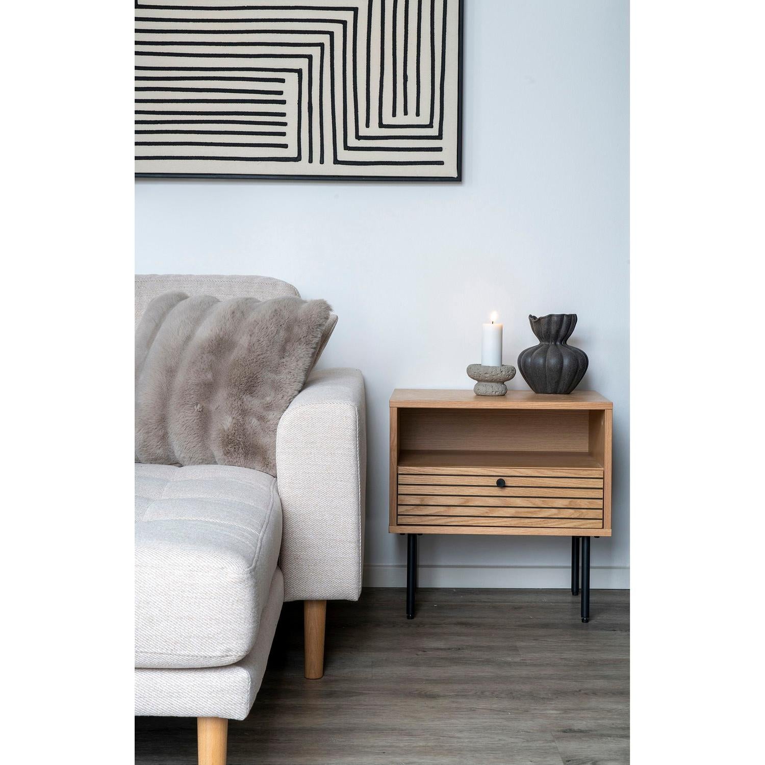 Beistelltsich Kyoto - Hellbraun-Beistelltisch-House Nordic-le canapé