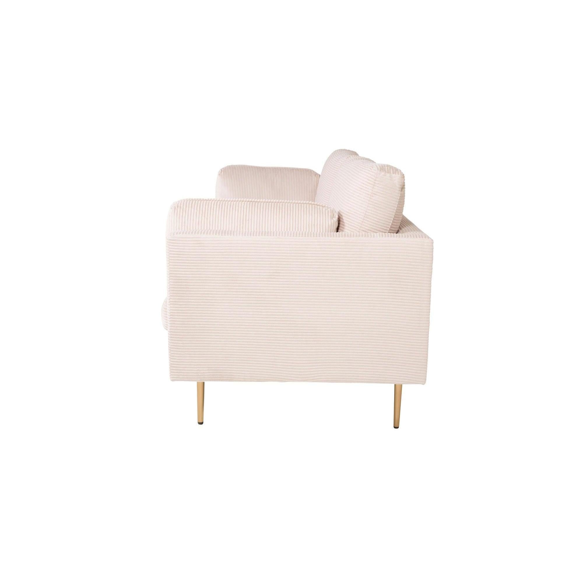 Boom 3 - Sitzer Sofa aus Kord - BeigeEinzelsofas