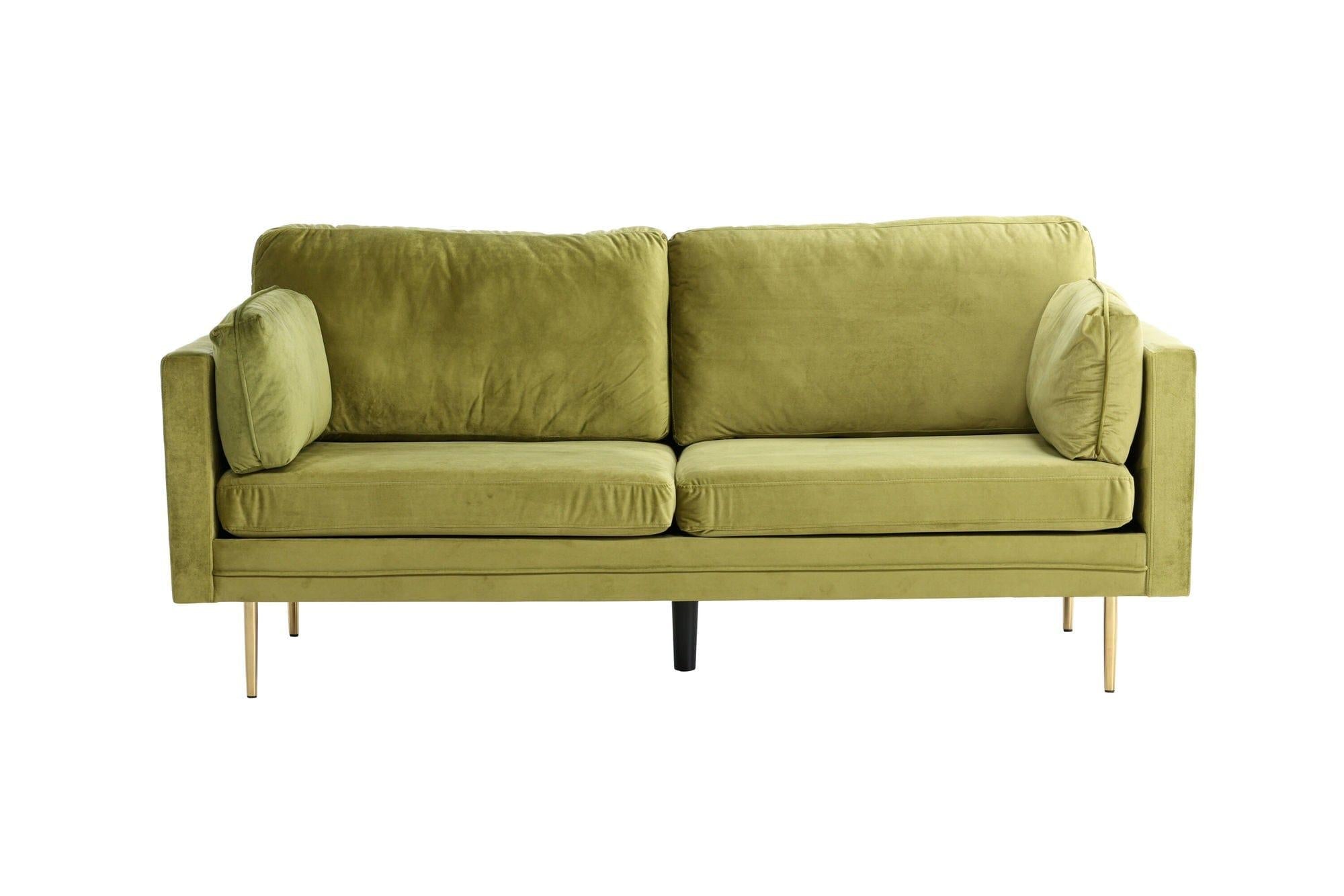Boom 3 - Sitzer Sofa aus Samt - GrünEinzelsofas