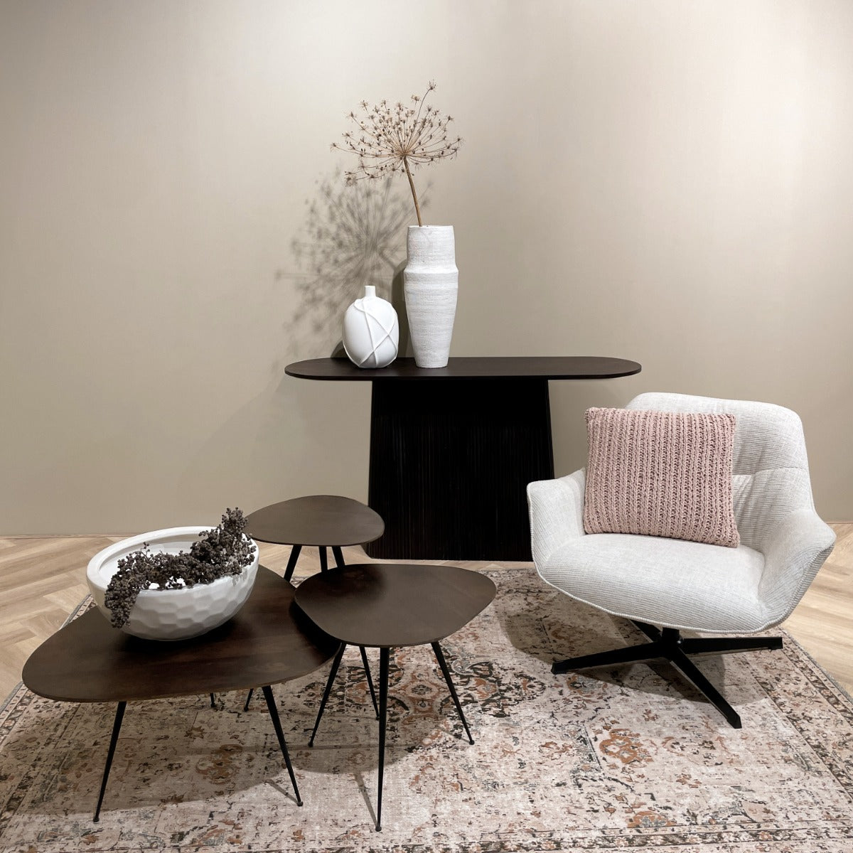 Brix Loua Braun, 3er-Set-Brix-le canapé