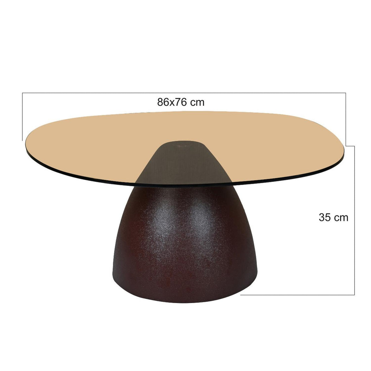 Brix Mylon Braun 86 cm-Brix-le canapé