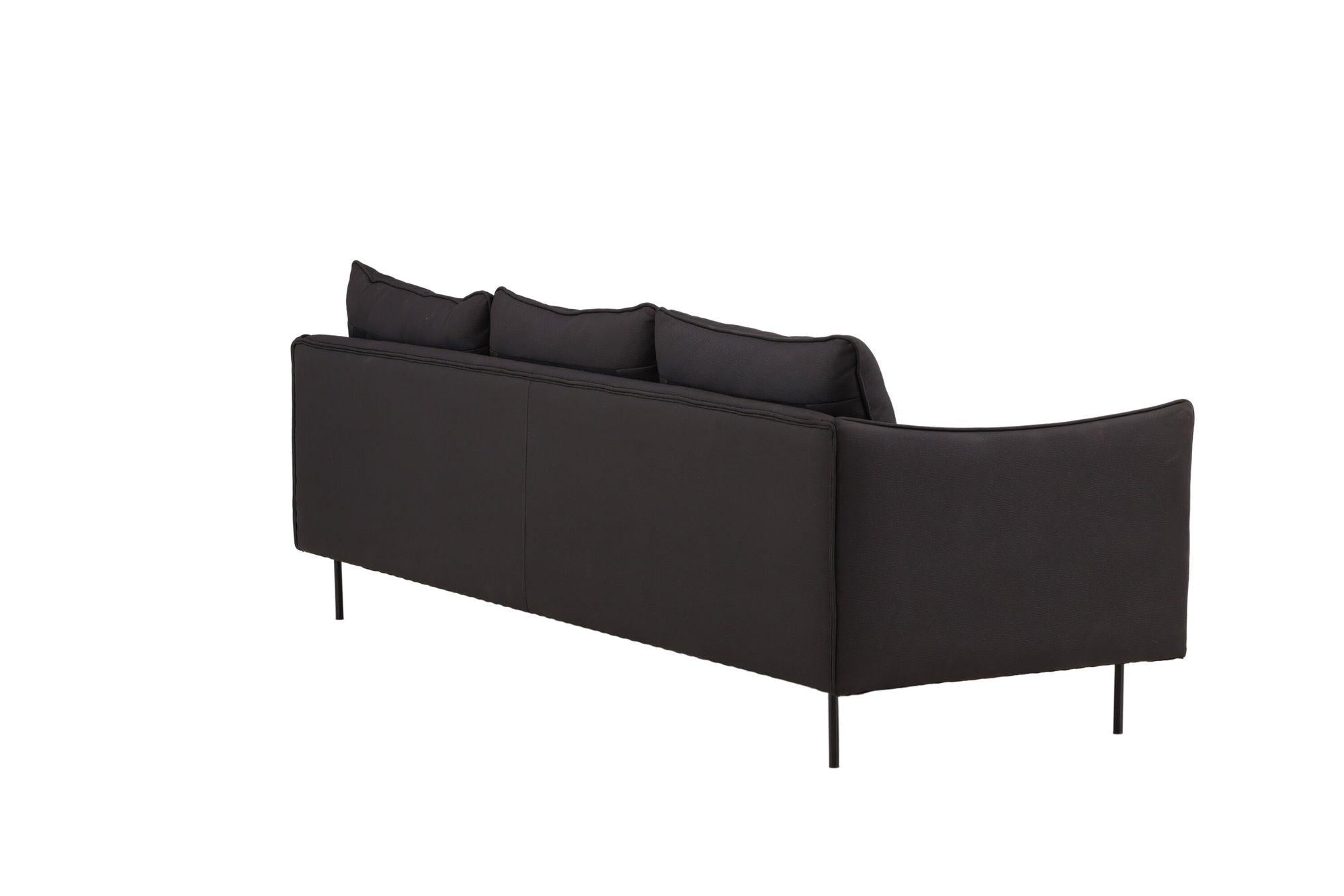 Brunskär 3 - Sitzer Sofa - MattschwarzEinzelsofas