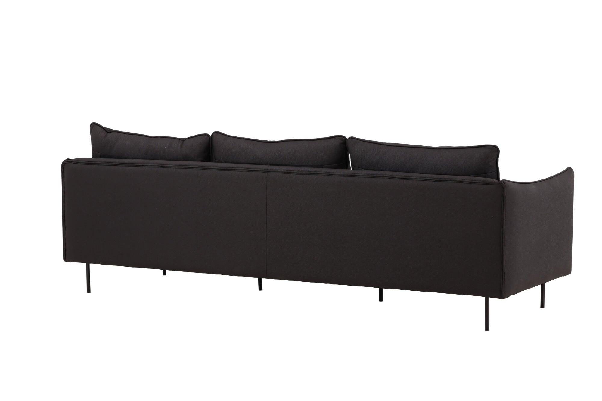Brunskär 3 - Sitzer Sofa - MattschwarzEinzelsofas