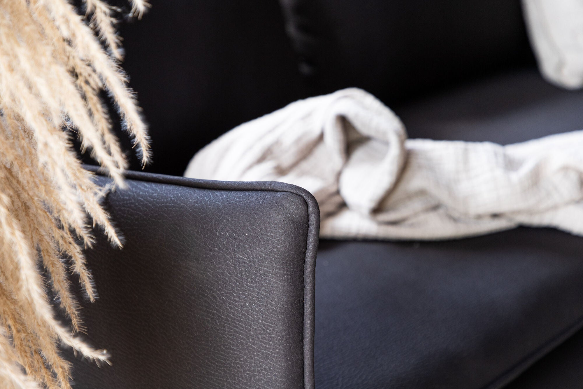 Brunskär 3 - Sitzer Sofa - MattschwarzEinzelsofas