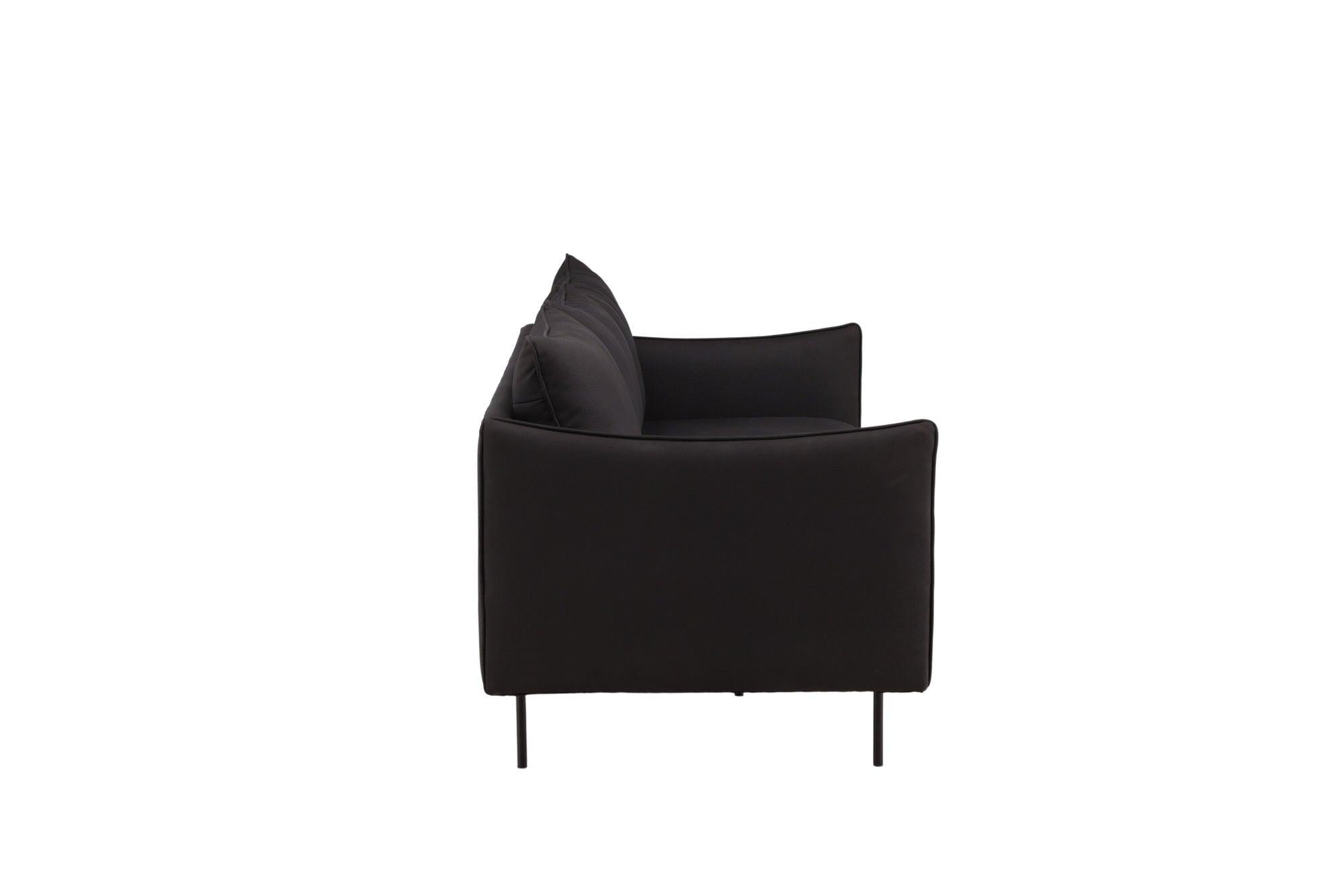 Brunskär 3 - Sitzer Sofa - MattschwarzEinzelsofas