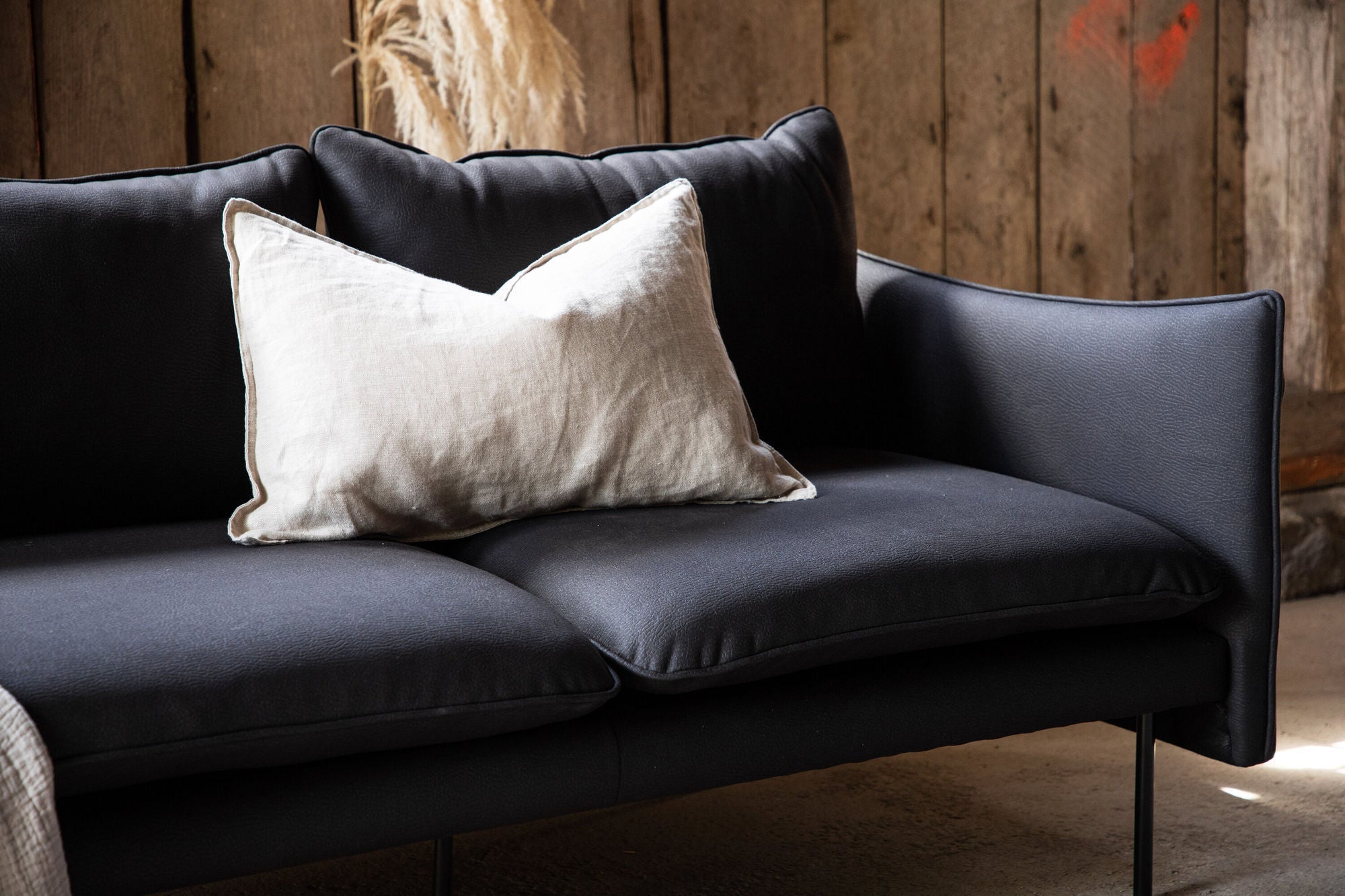 Brunskär 3 - Sitzer Sofa - MattschwarzEinzelsofas