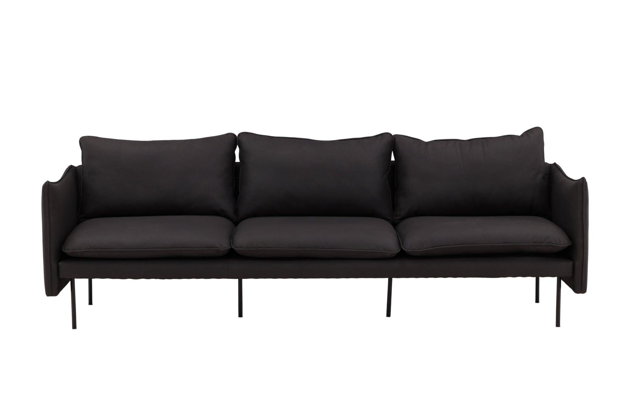 Brunskär 3 - Sitzer Sofa - MattschwarzEinzelsofas