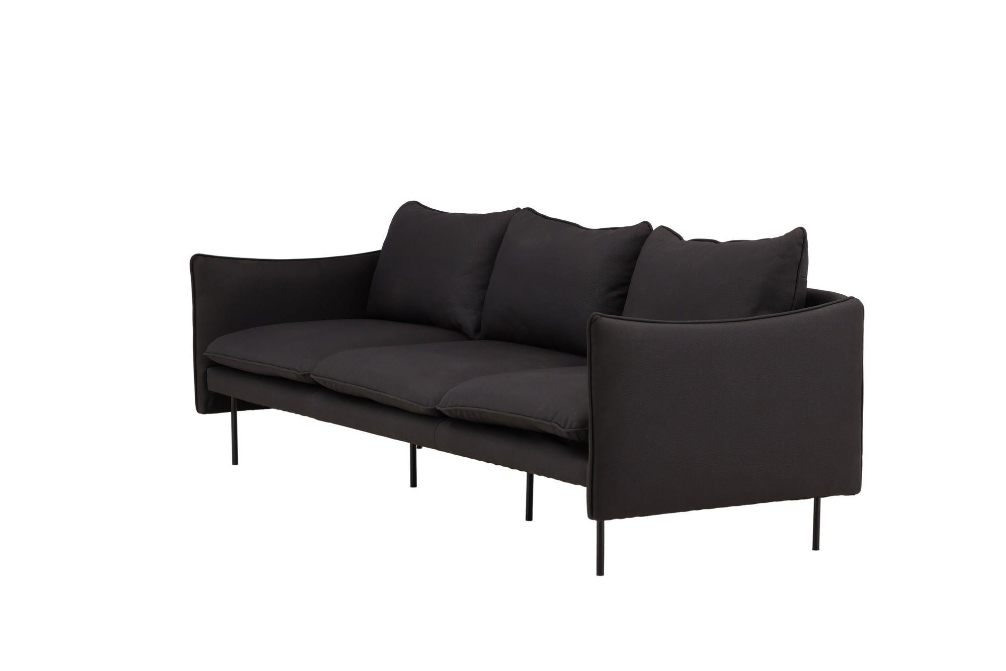 Brunskär 3 - Sitzer Sofa - MattschwarzEinzelsofas