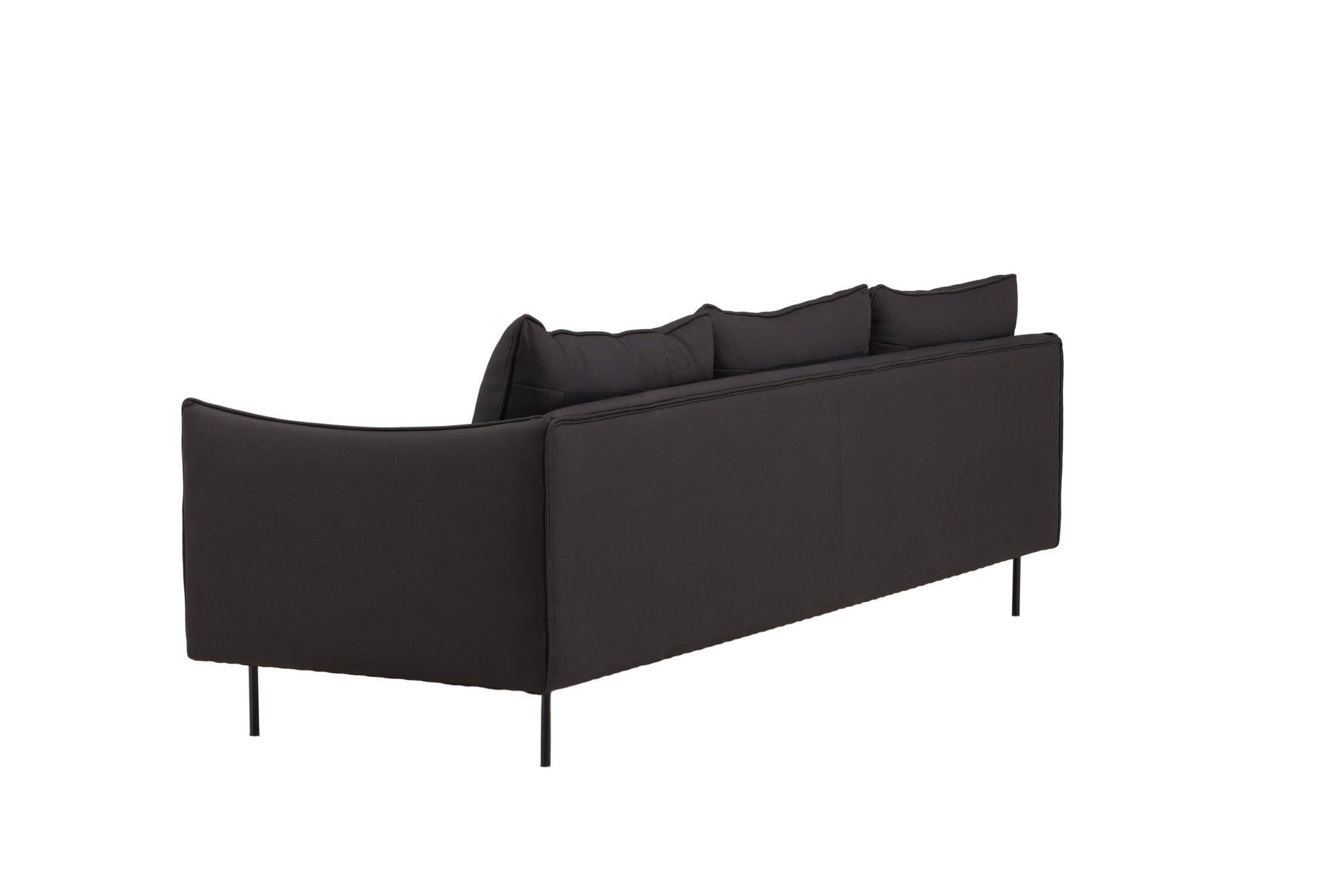 Brunskär 3 - Sitzer Sofa - MattschwarzEinzelsofas