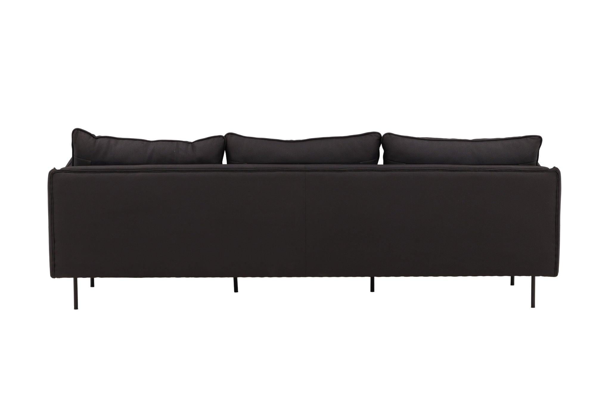 Brunskär 3 - Sitzer Sofa - MattschwarzEinzelsofas