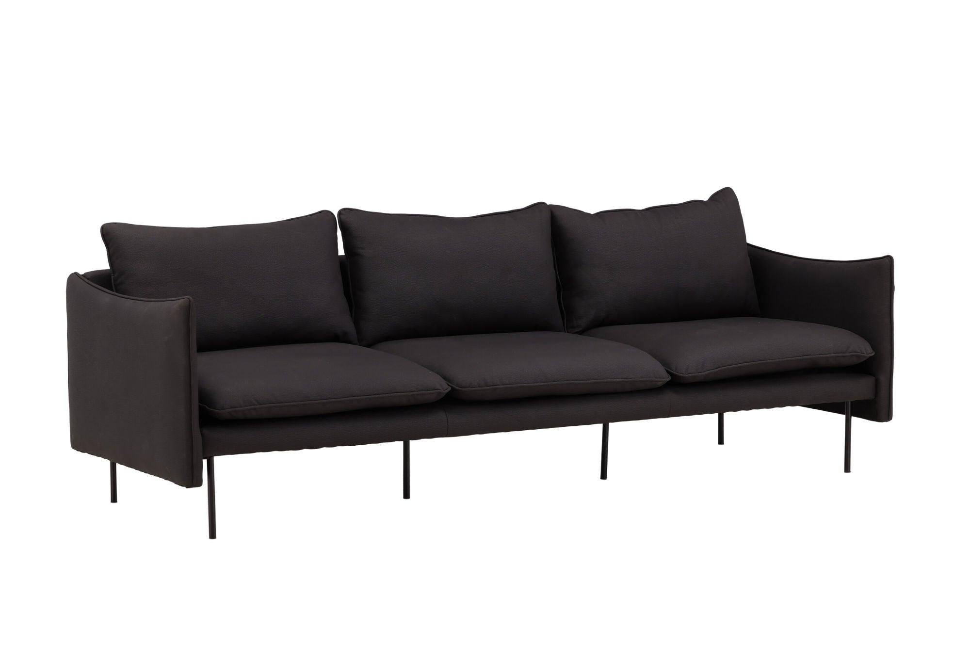 Brunskär 3 - Sitzer Sofa - MattschwarzEinzelsofas