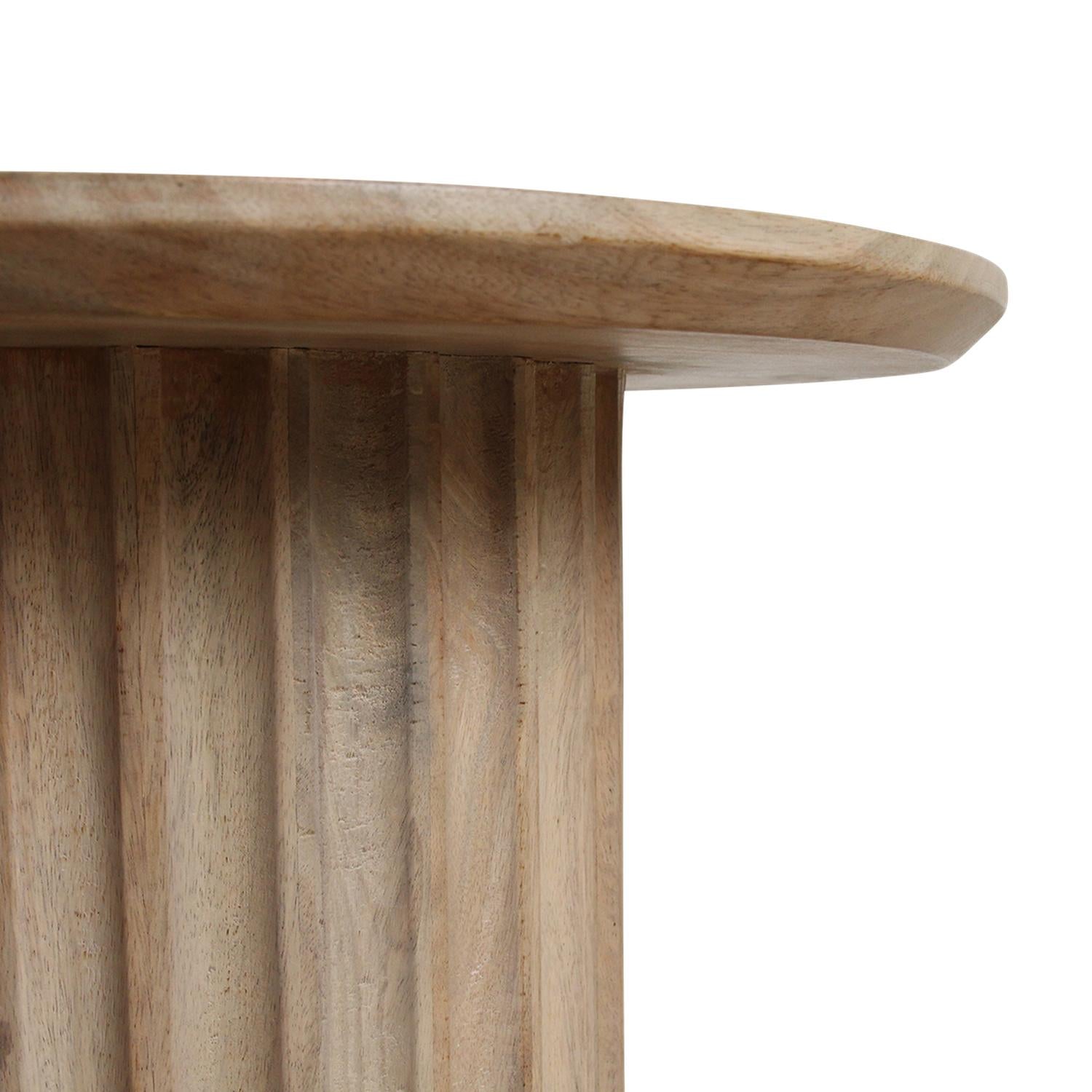 Bullnose Beistelltisch umgekehrt natur Ø 55 cm-Raw Materials-le canapé