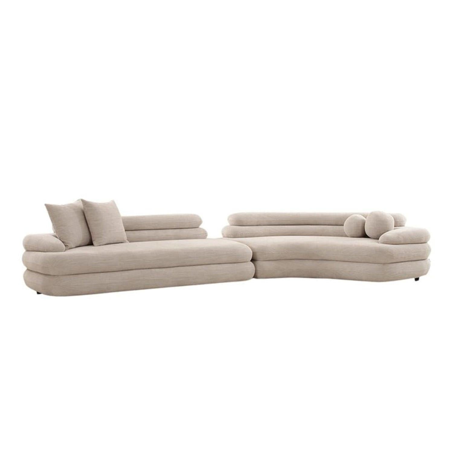 Cairo 6 - Sitzer Sofa - BeigeSofa