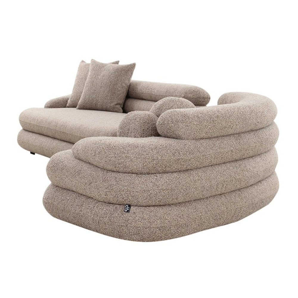 Cairo 6 - Sitzer Sofa aus Bouclé - SandSofa