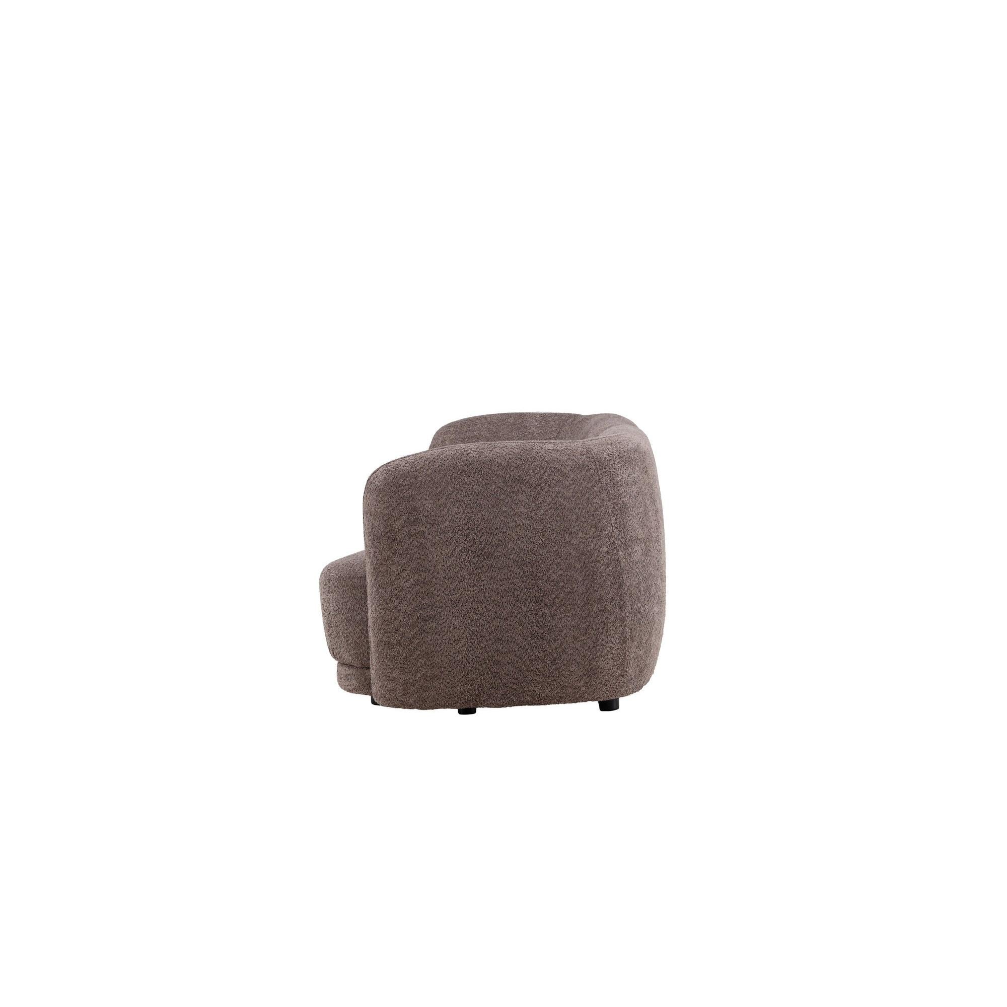 Cielo 3 - Sitzer Sofa aus Teddy - Bouclé - BraunEinzelsofas