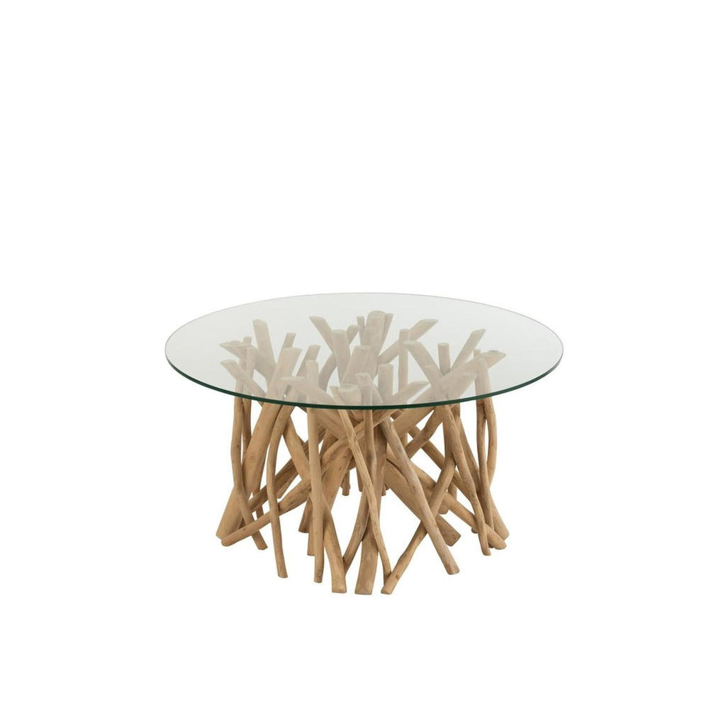 Couchtisch aus Teakholz - Ästen - Natur5400924211080Couchtisch