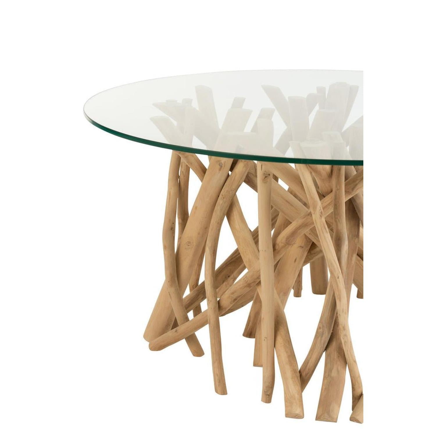 Couchtisch aus Teakholz - Ästen - Natur5400924211080Couchtisch