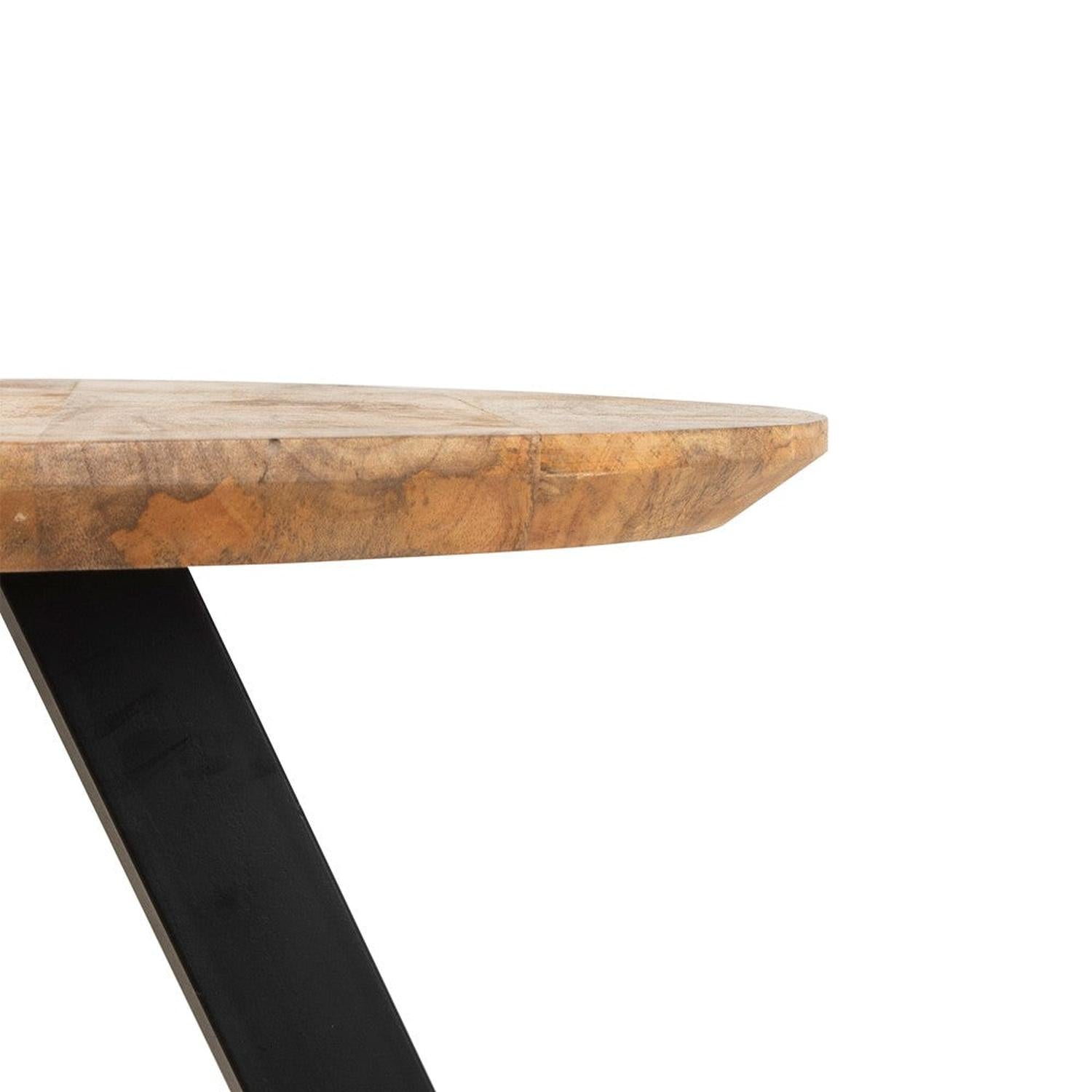 Couchtisch Berlin aus Mangoholz Ø60cm - Hellbraun-Couchtische-Benoa-le canapé