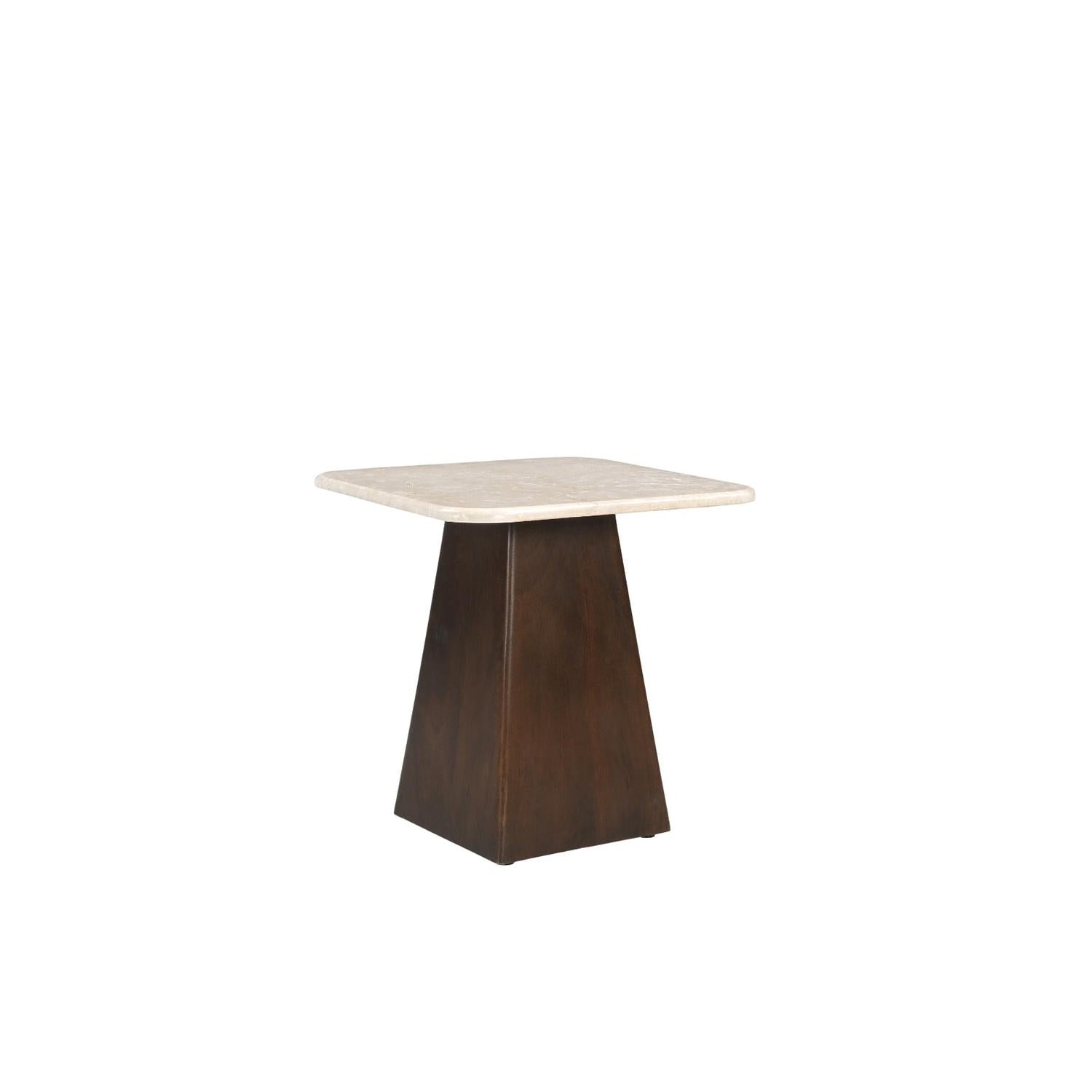 Couchtisch Bottecino aus Mangoholz 45cm - Beige/Braun-Couchtische-Livingfurn-le canapé