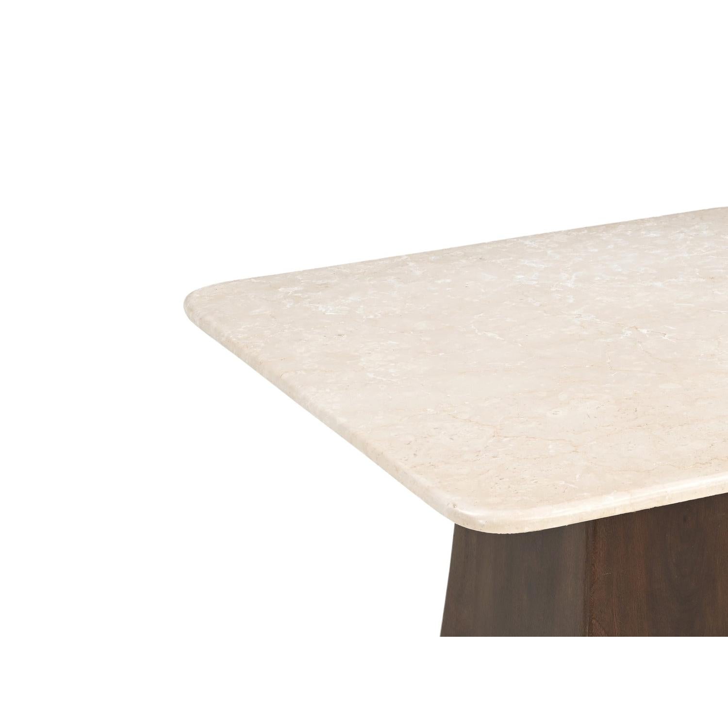 Couchtisch Bottecino aus Mangoholz 75cm - Beige/Braun-Couchtische-Livingfurn-le canapé