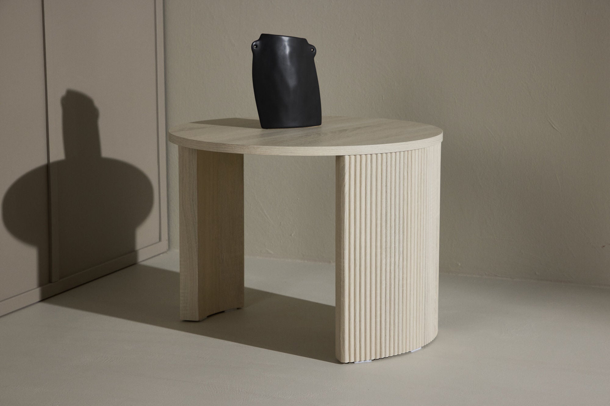 Couchtisch Bristol Ø60cm - Cremeweiß-Couchtisch-Venture Home-le canapé