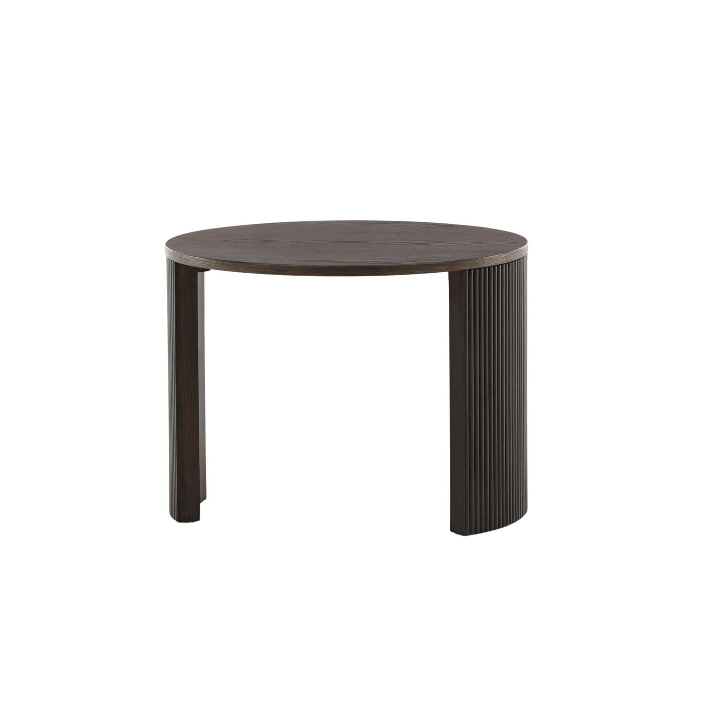 Couchtisch Bristol Ø60cm - Dunkelbraun-Couchtisch-Venture Home-le canapé