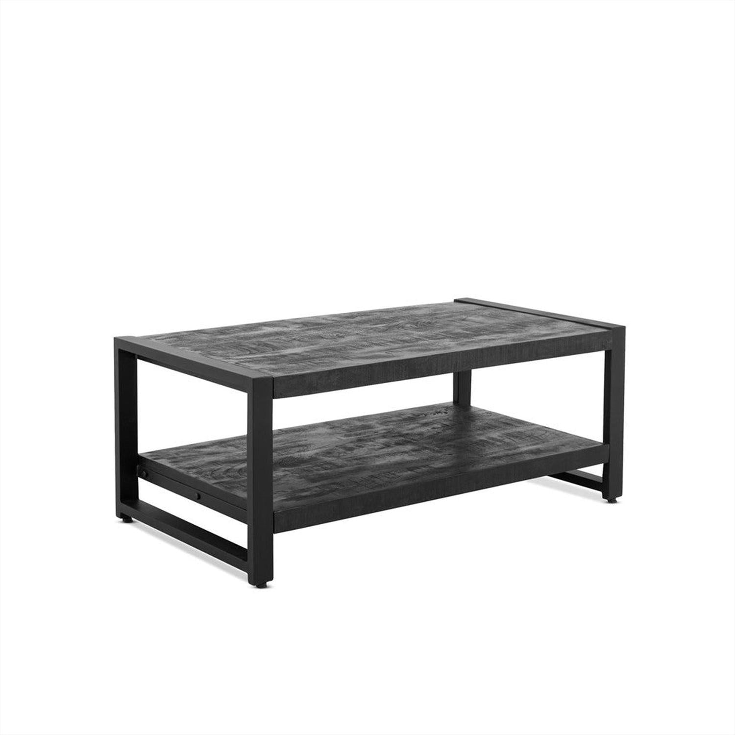 Couchtisch Britt aus Mangoholz 110cm - Schwarz-Couchtische-Benoa-le canapé