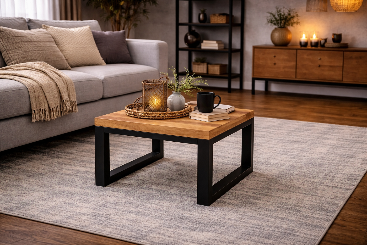 Couchtisch Britt aus Mangoholz 60cm - Hellbraun-Couchtische-Benoa-le canapé