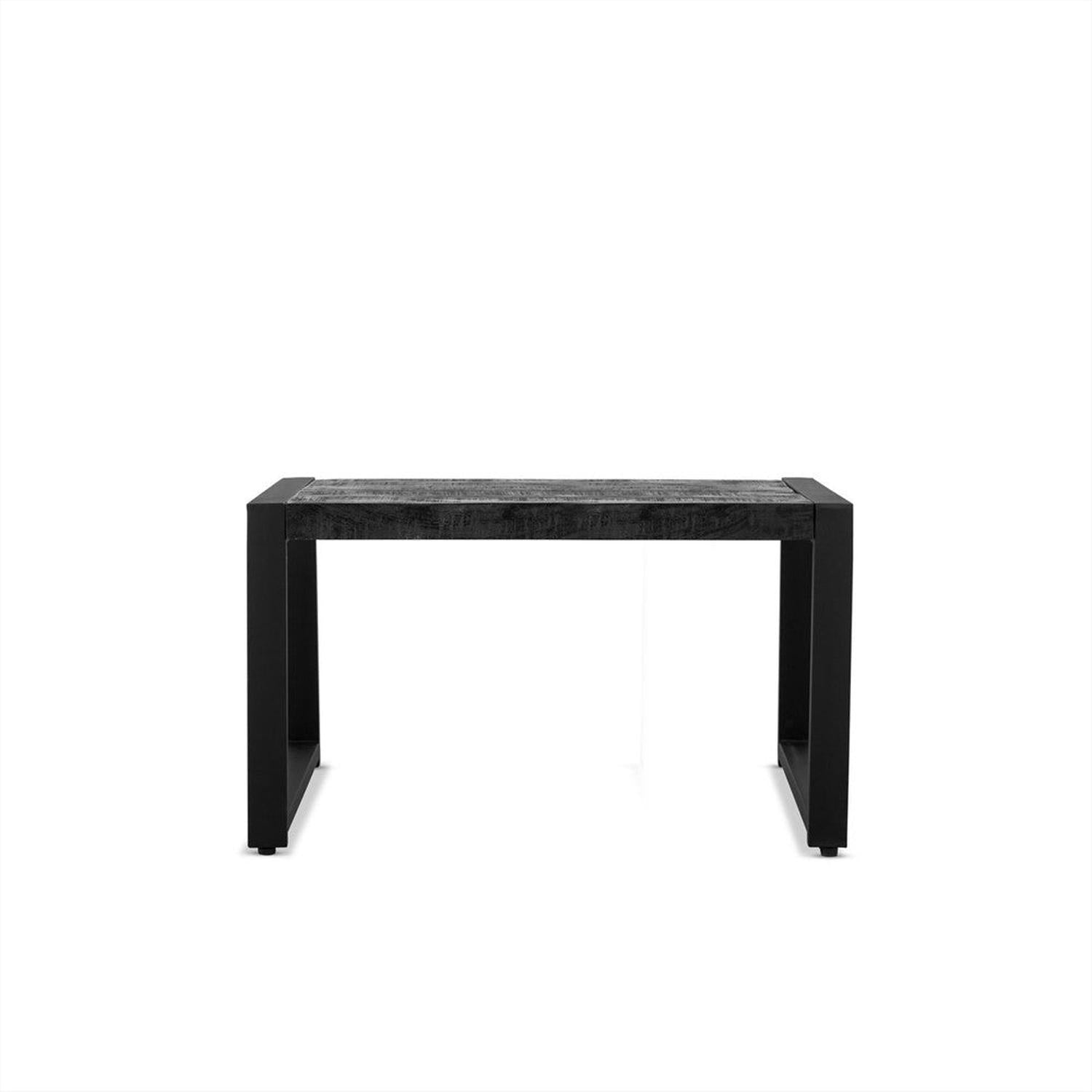 Couchtisch Britt aus Mangoholz 80cm - Schwarz-Couchtische-Benoa-le canapé