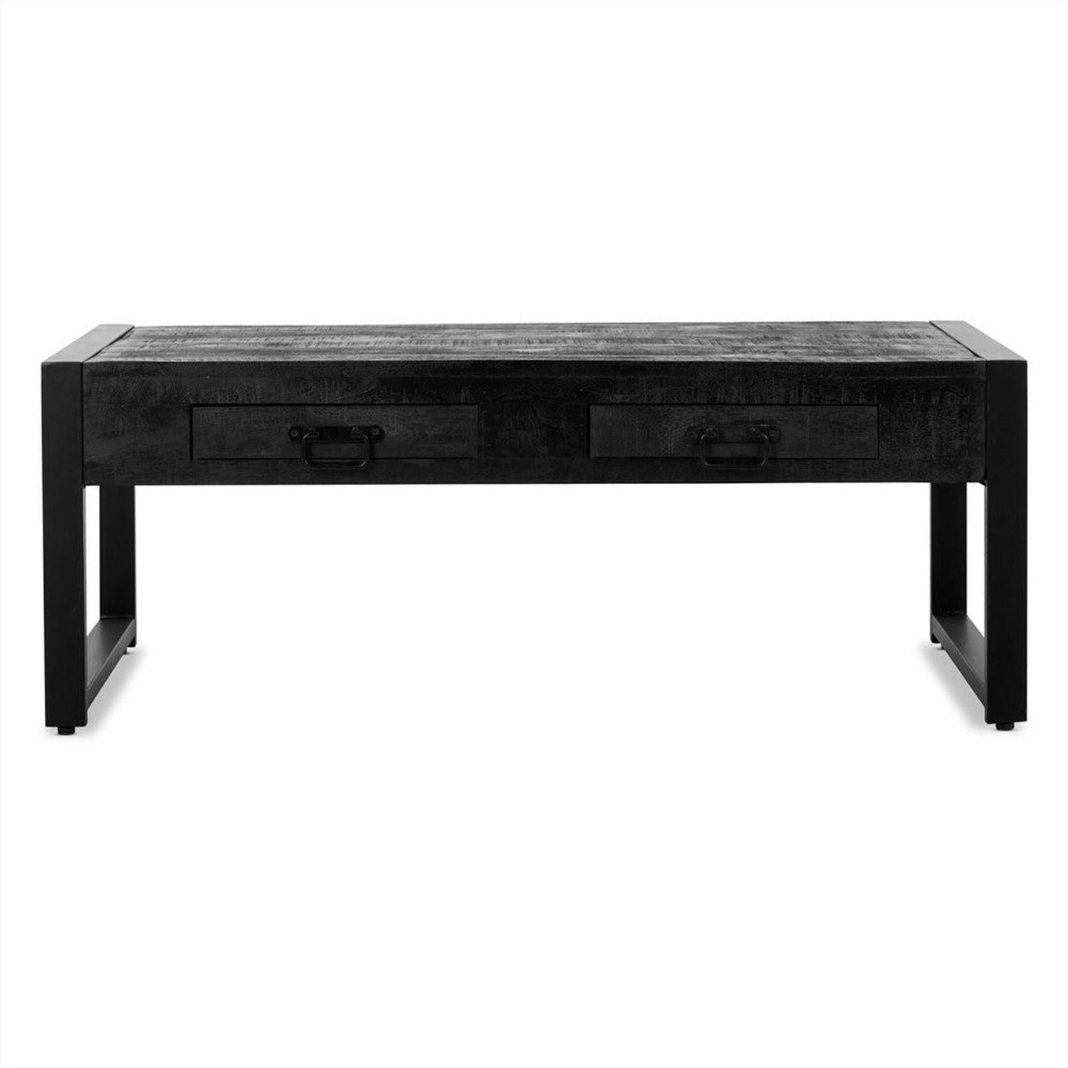 Couchtisch Britt mit Schubladen 120cm - Schwarz-Couchtisch-Benoa-le canapé