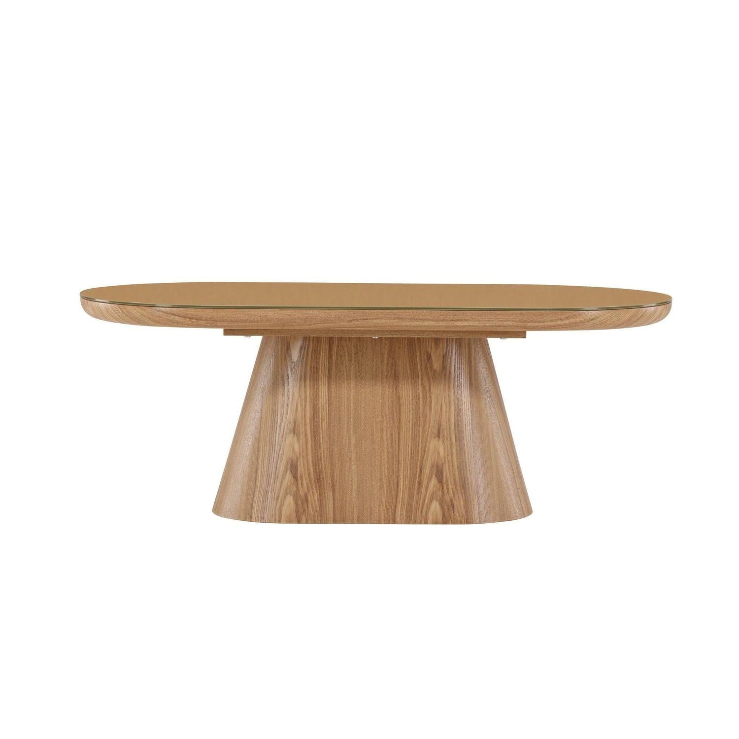 Couchtisch Castor Oval 120cm - Braun-Couchtische-Venture Home-le canapé