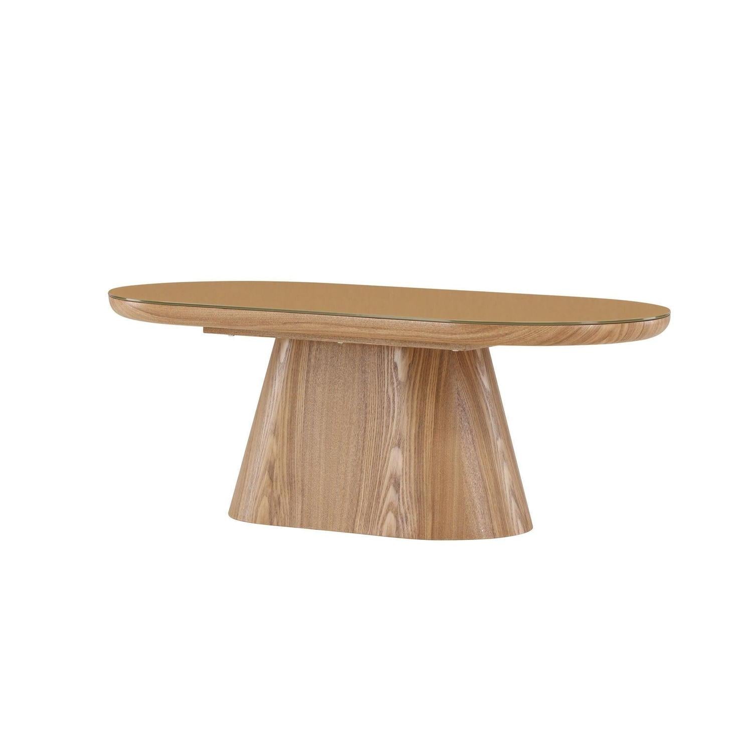 Couchtisch Castor Oval 120cm - Braun-Couchtische-Venture Home-le canapé