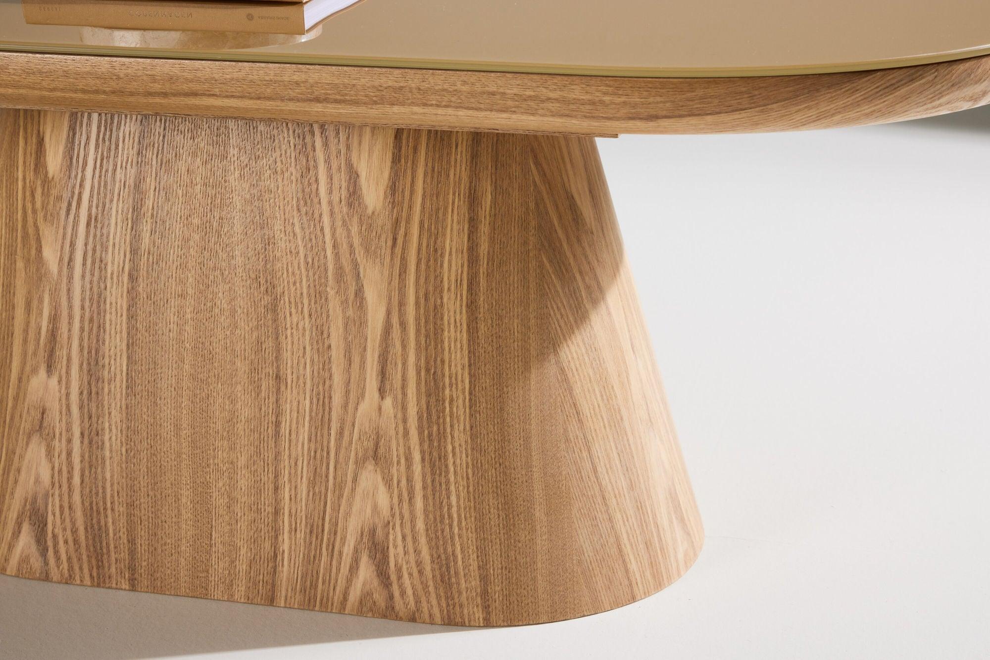 Couchtisch Castor Oval 120cm - Braun-Couchtische-Venture Home-le canapé