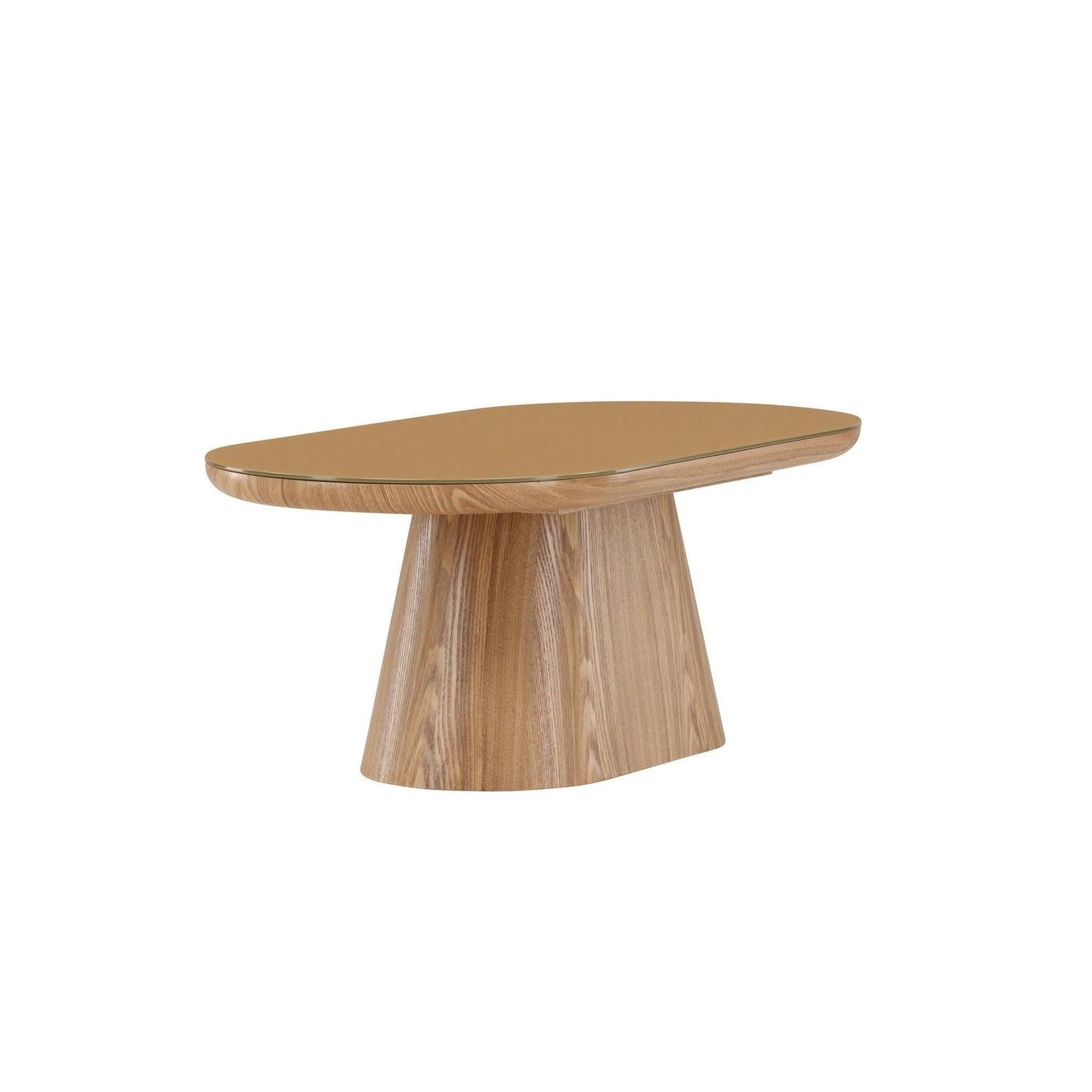 Couchtisch Castor Oval 120cm - Braun-Couchtische-Venture Home-le canapé