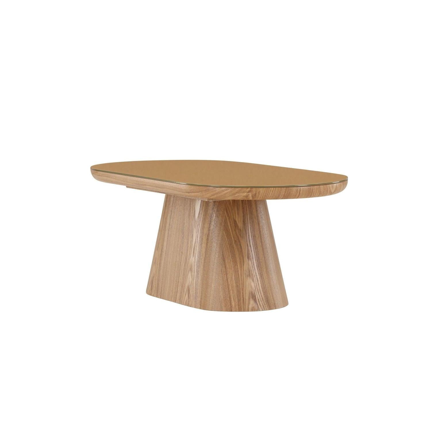 Couchtisch Castor Oval 120cm - Braun-Couchtische-Venture Home-le canapé