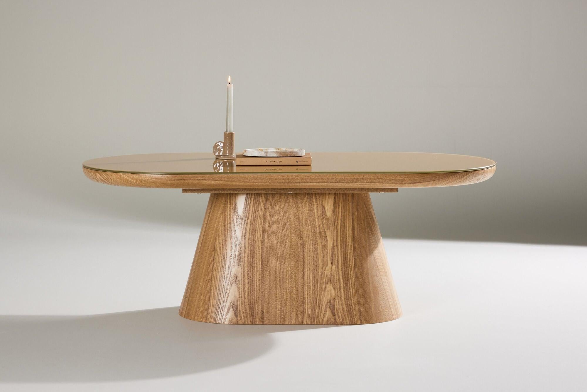Couchtisch Castor Oval - Natur-Couchtisch-Venture Home-le canapé