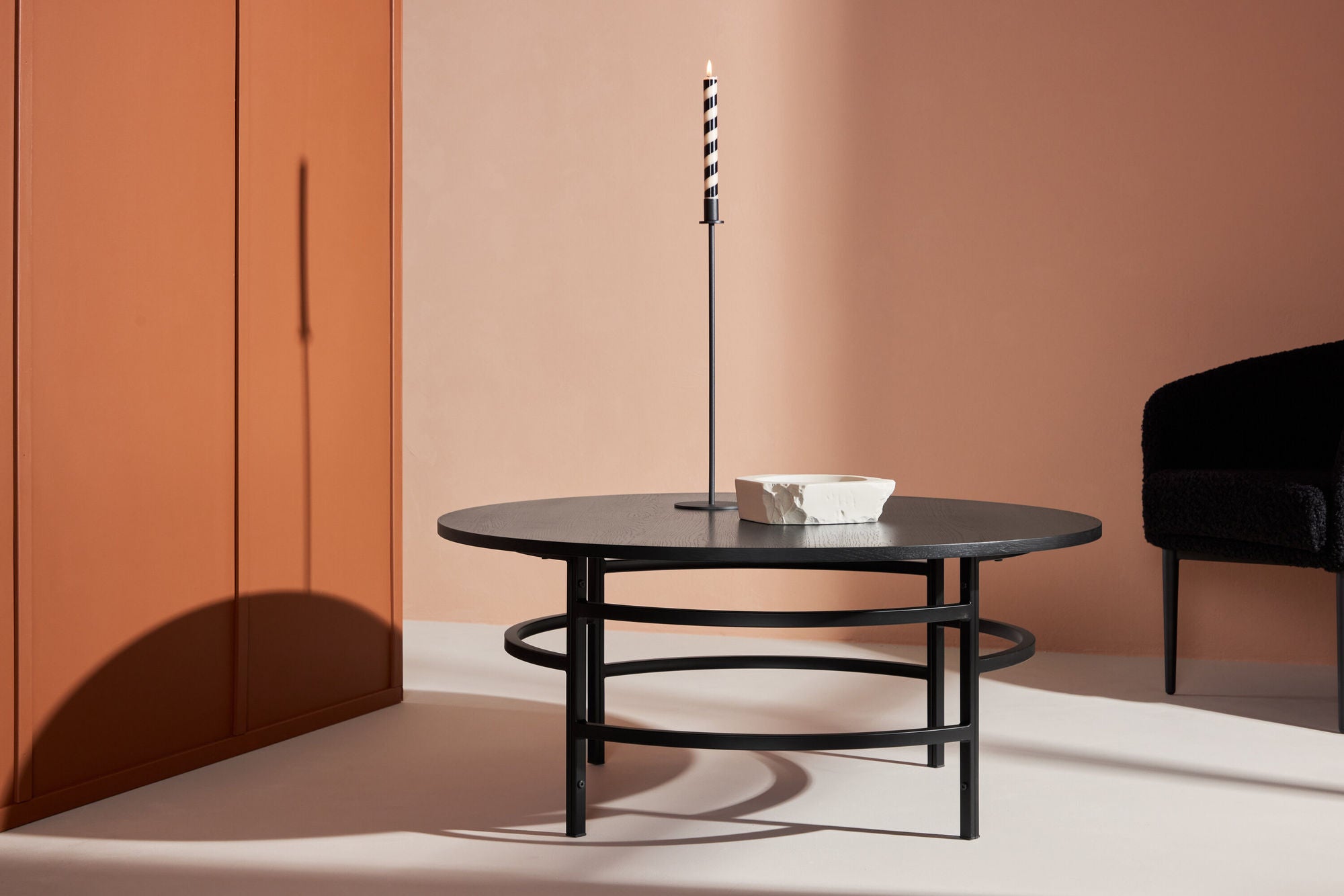 Couchtisch Copenhagen Ø100cm - Schwarz-Couchtische-Venture Home-le canapé